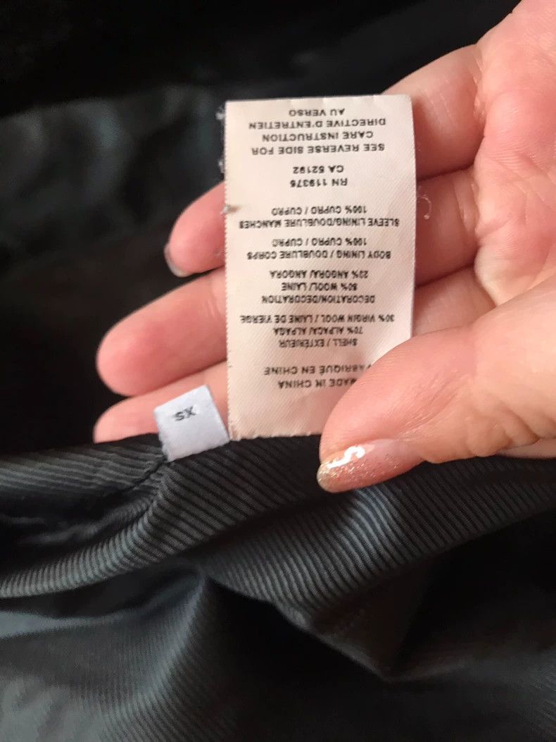 Helmut Lang HELMUT LANG Goat, cashmere and wool black coat Size XS / US 0-2 / IT 36-38 - 4 Thumbnail