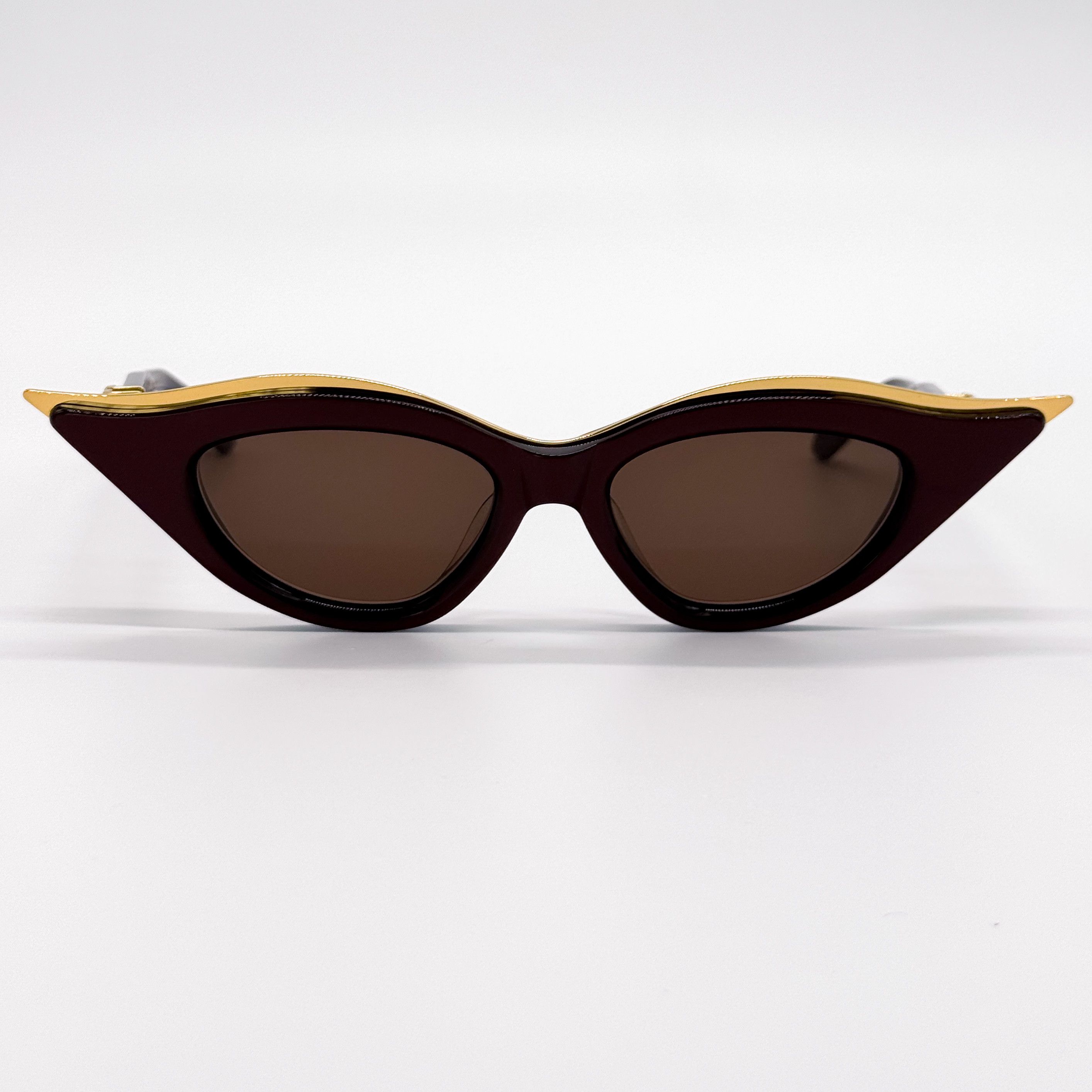 Valentino NEW VALENTINO V-GOLDCUT VLS-114B BORDEAUX CAT EYE SUNGLASSES Size ONE SIZE - 7 Thumbnail