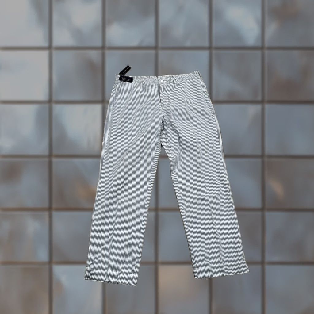Polo Ralph Lauren NWT Polo Ralph Lauren Preston Pant Mens 38x30 Blue Striped Seersucker Shirt Pants Casual Chino Size US M / EU 48-50 / 2 - 1 Thumbnail