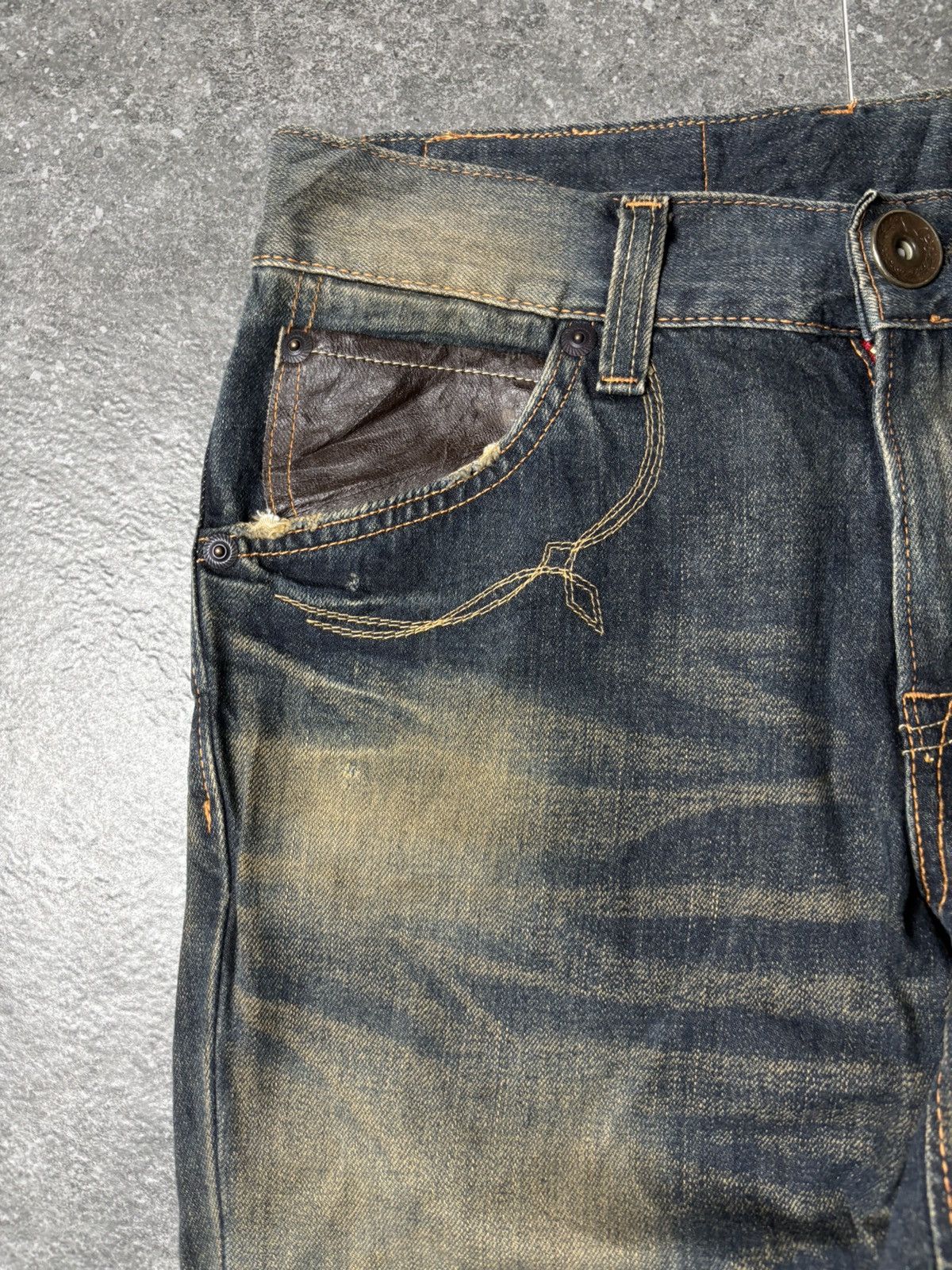 Edwin 2000s Edwin Japan Western Mud Wash Jeans Size US 29 - 4 Thumbnail
