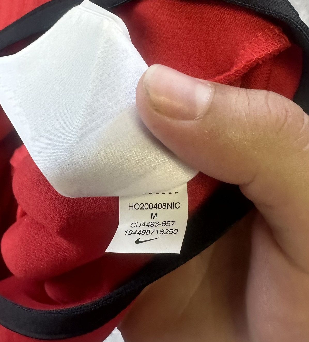 Vintage Nike Tech Fleece Ninja Red Hoodie Size US M / EU 48-50 / 2 - 11 Thumbnail