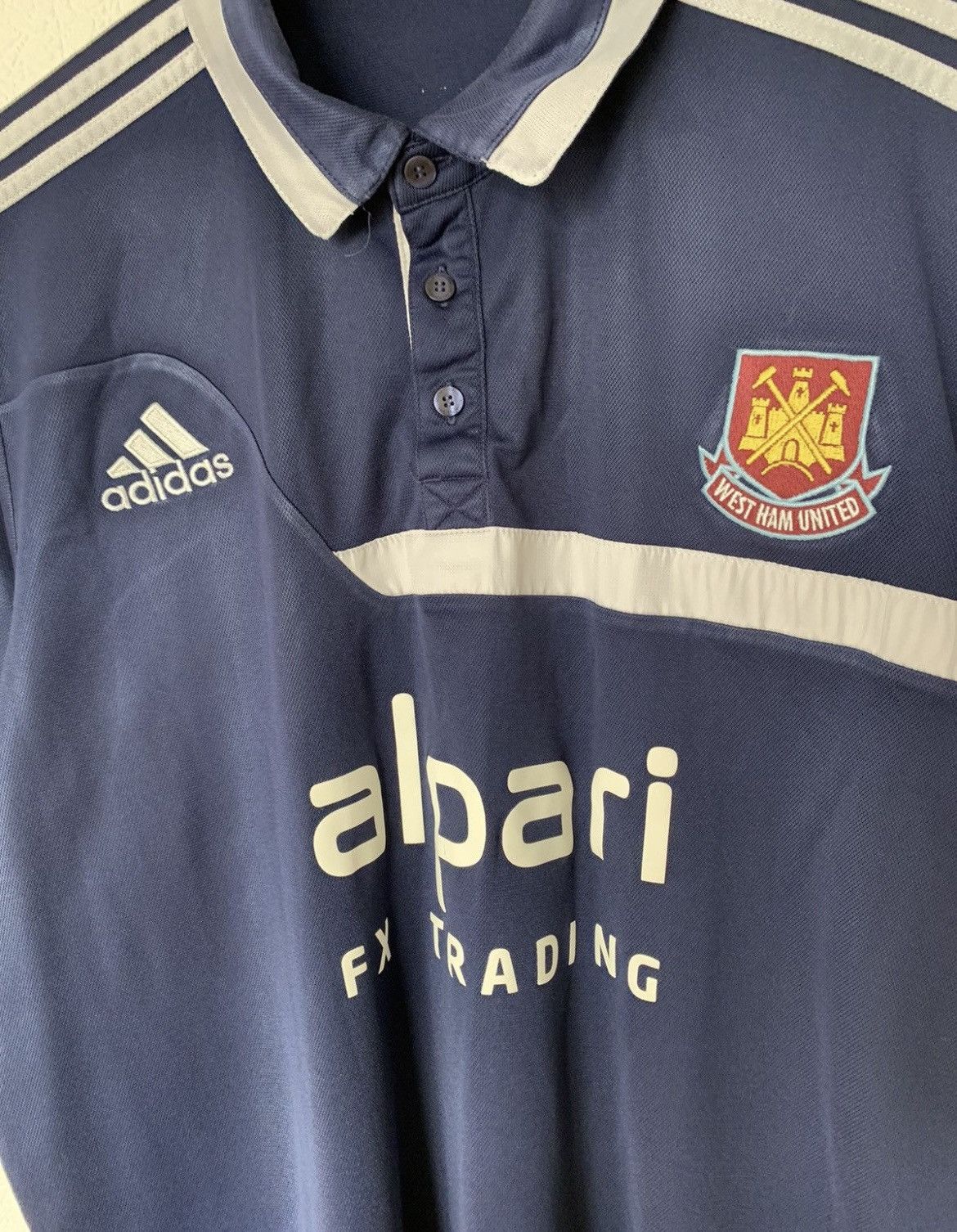 Adidas WEST HAM UNITED ADIDAS 2013/2014 TRAINING KIT SOCCER JERSEY Size US L / EU 52-54 / 3 - 2 Thumbnail