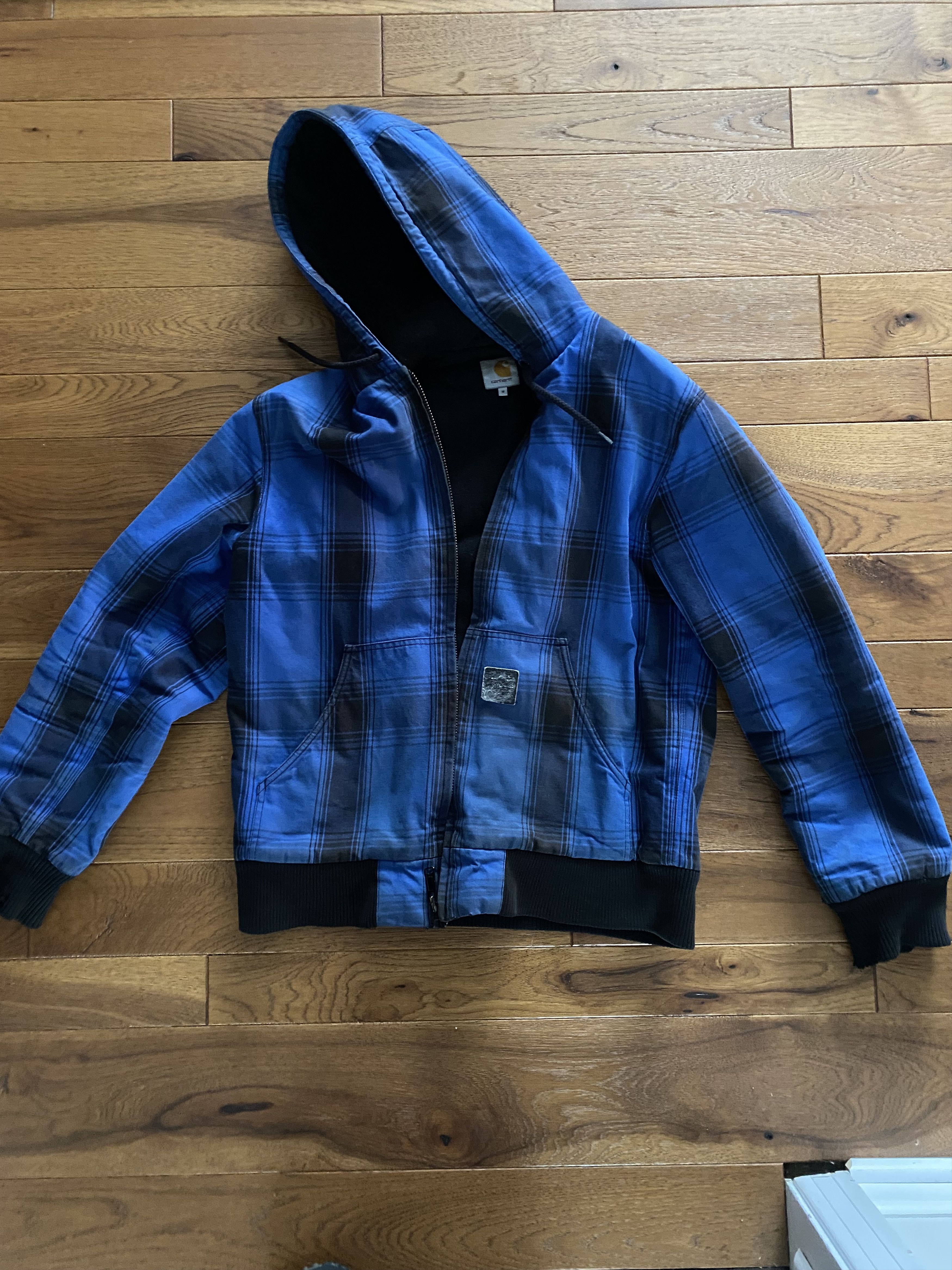 Carhartt Plaid Carhartt Active Jacket Blue Vintage Size US M / EU 48-50 / 2 - 1 Preview