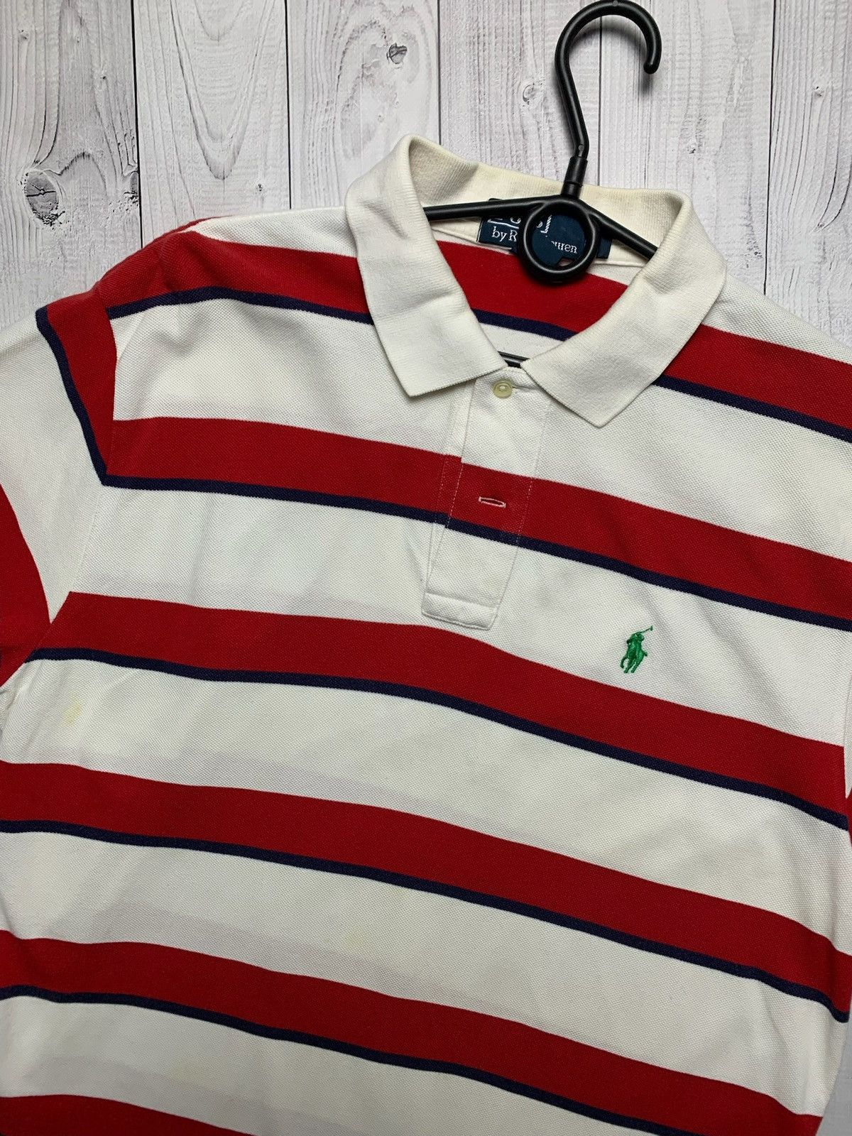 Polo Ralph Lauren × Vintage Vintage polo Ralph Lauren striped polo size L Size US L / EU 52-54 / 3 - 2 Thumbnail