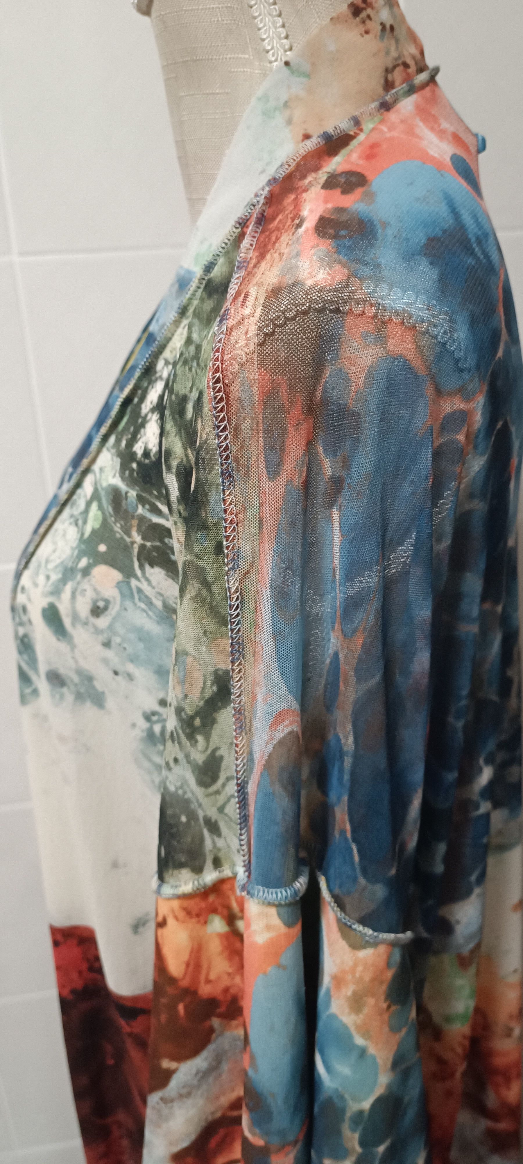 Jean Paul Gaultier SS2000- Bacteria print kimono Size L / US 10 / IT 46 - 20 Thumbnail