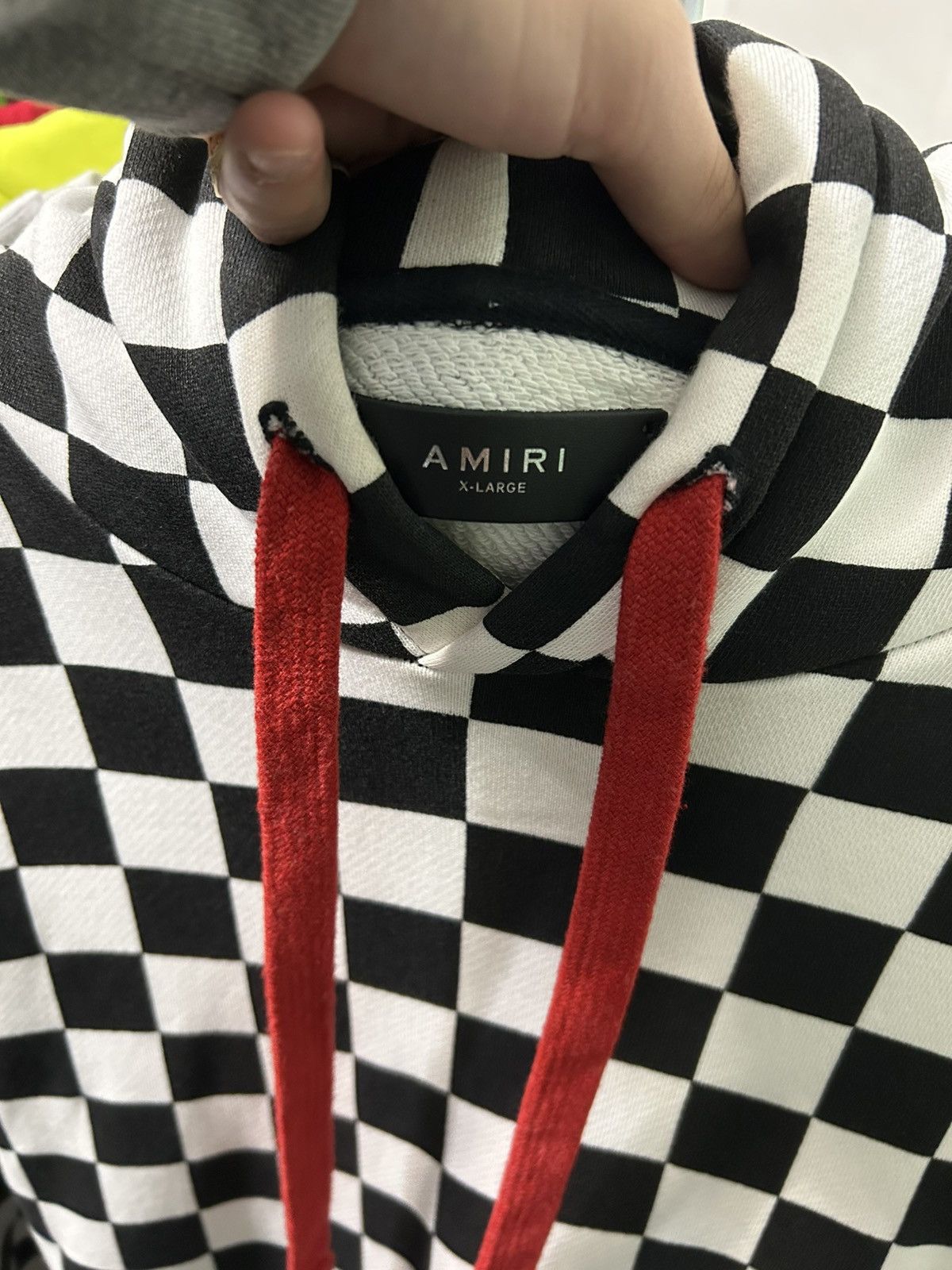 Amiri Amiri Checkerboard Star patch hoodie Size XL Clean!! Size US XL / EU 56 / 4 - 5 Thumbnail