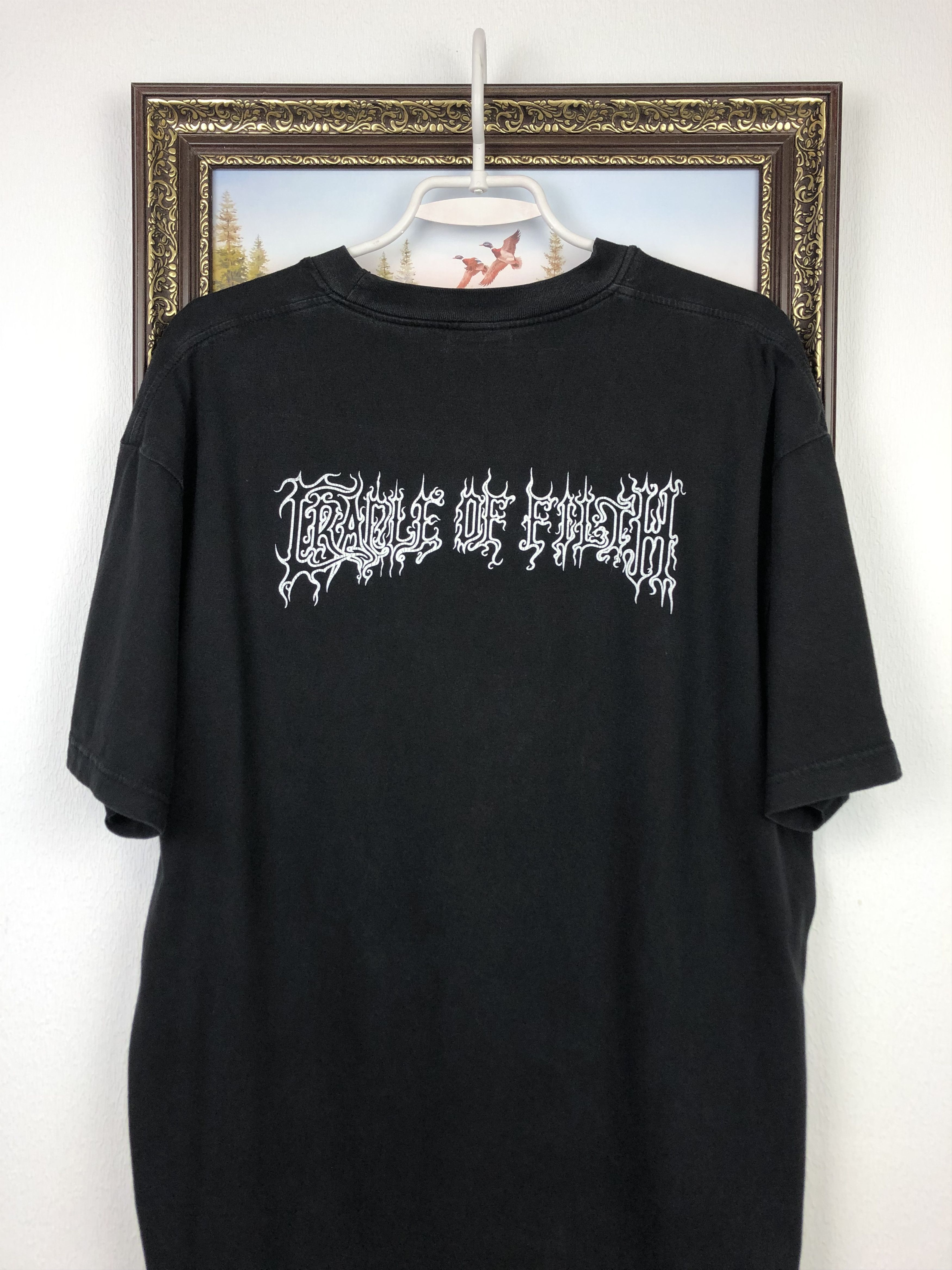 Band Tees × Vintage Vintage Cradle Of Filth Band Shirt Over Print Tee Black Rare Size US XL / EU 56 / 4 - 7 Thumbnail