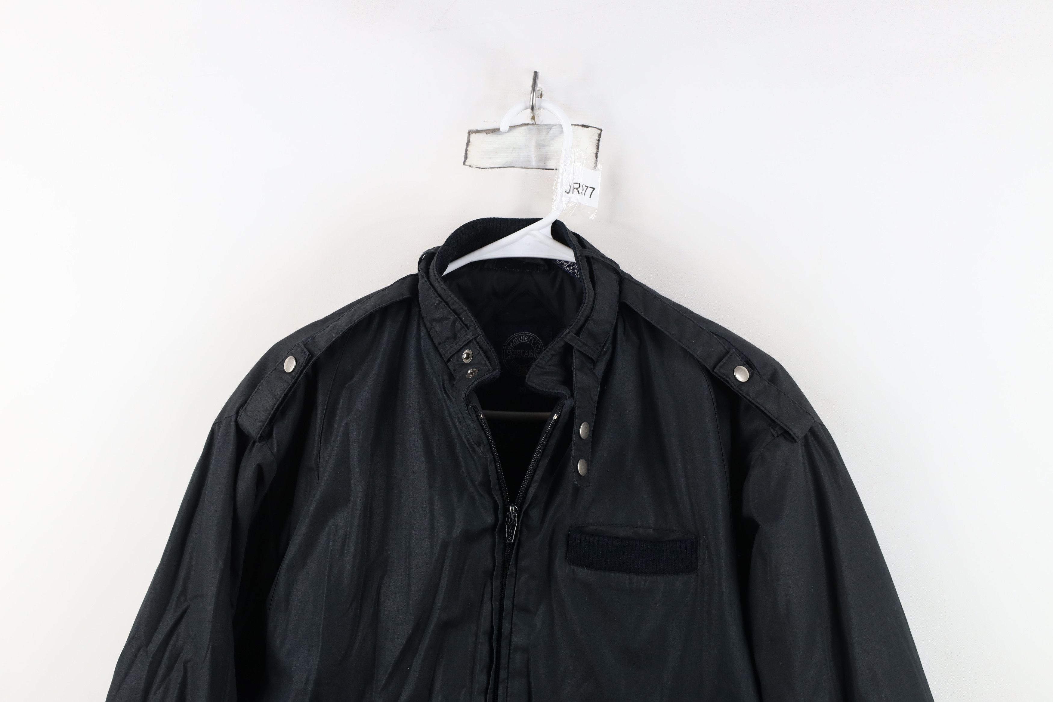 Vintage Vintage 90s Streetwear Cafe Racer Bomber Jacket Black Size US M / EU 48-50 / 2 - 2 Thumbnail