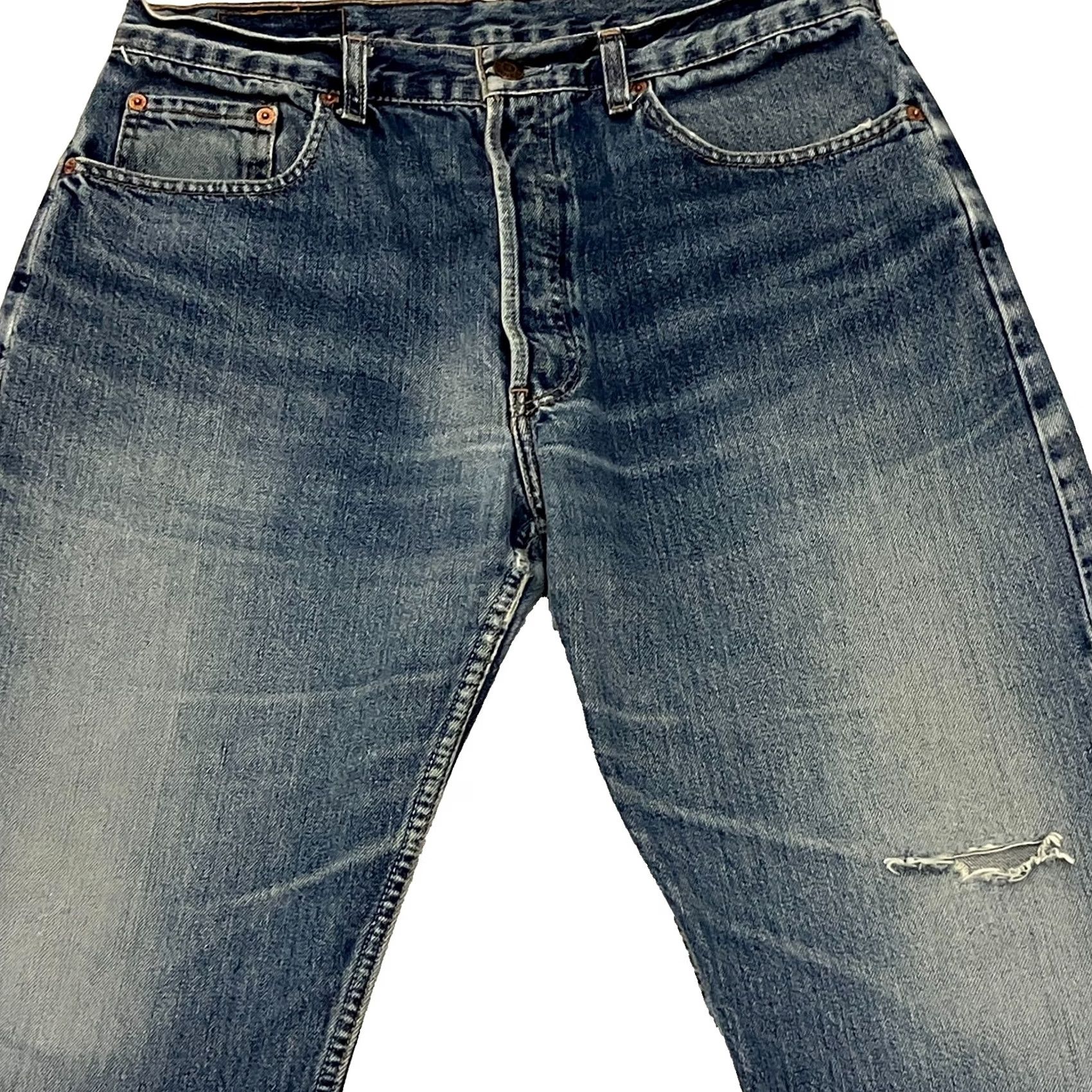 Levi's Vintage Levi'S 614 Jeans 32W 34L Blue Straight Fit Made in Spain Orange Tab Size US 32 / EU 48 - 2 Thumbnail