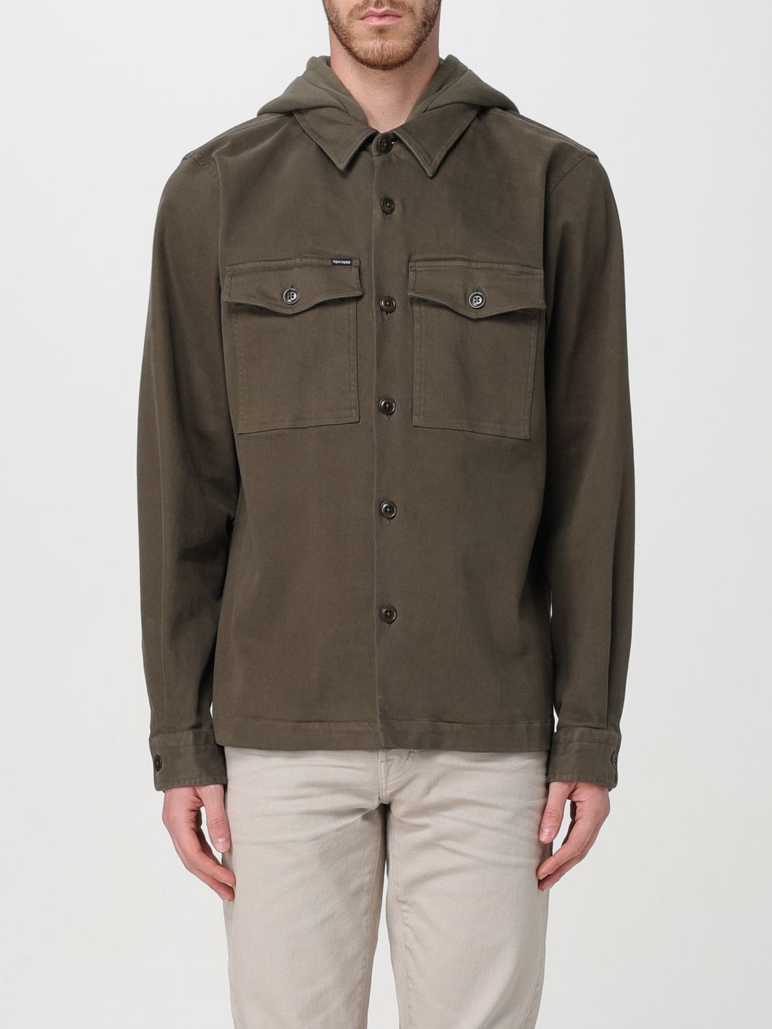 image of Tom Ford Shirt Men Green (Size XL)