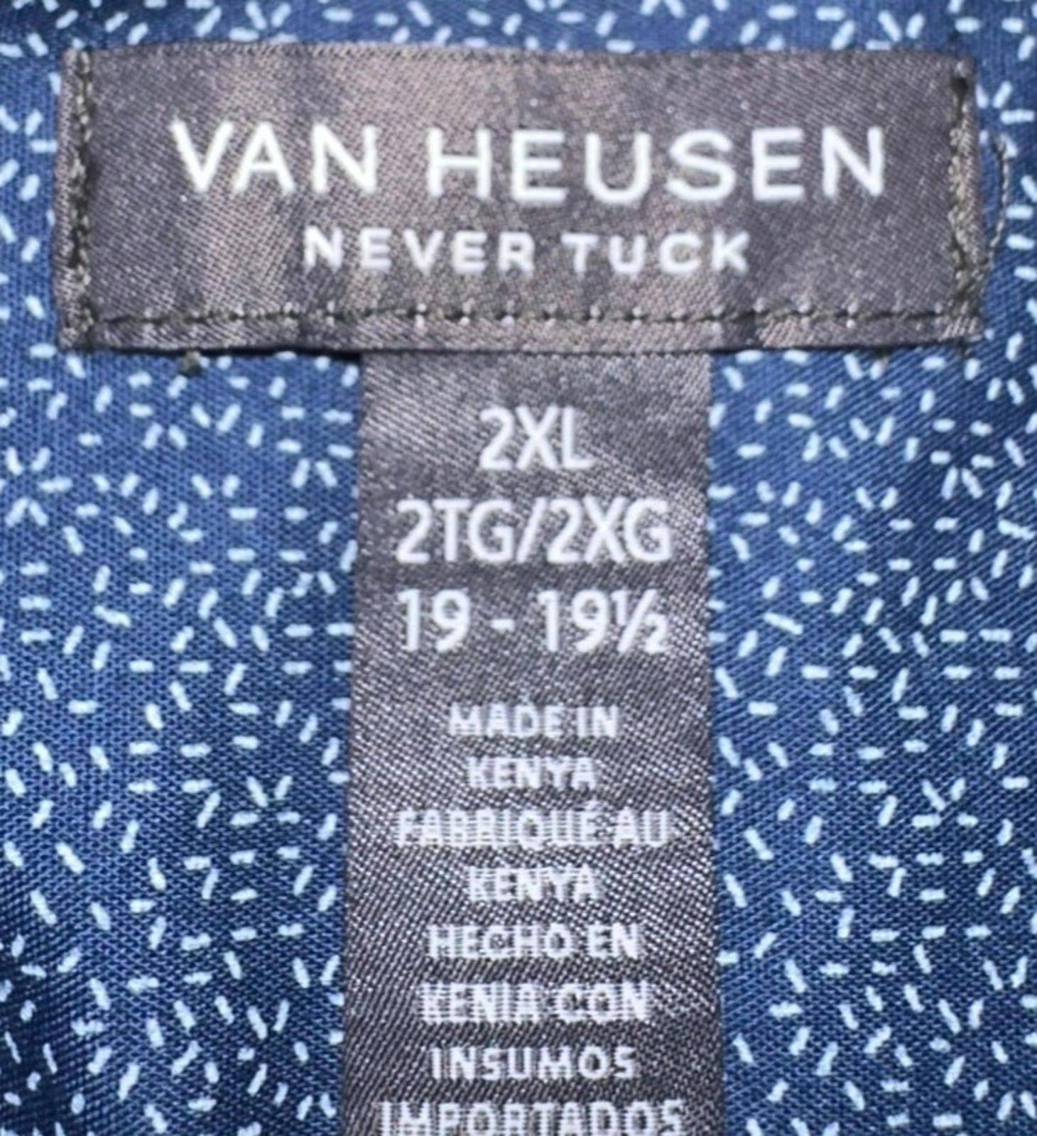 Van Heusen Mens Van Heusen XXL Dress Shirt Classic Fitl Size XXL / US 16-18 / IT 52-54 - 4 Thumbnail
