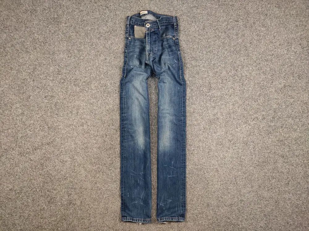 Levi's Vintage 90's levi's 504 straight Distressed Blue Denim Jeans Size US 33 - 1 Thumbnail