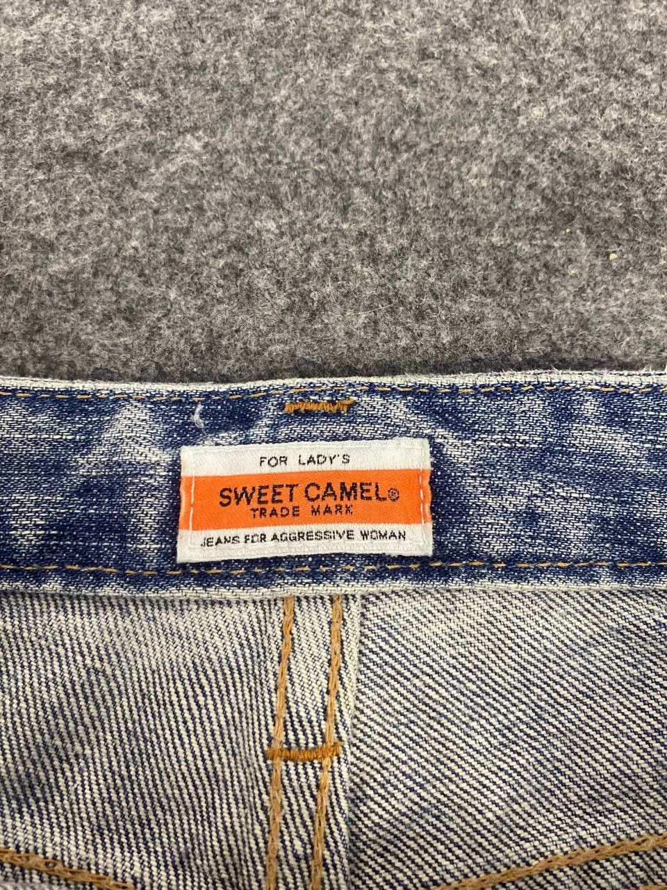 Japanese Brand sweet camel low bootcut denim nice design Size 31" - 14 Thumbnail