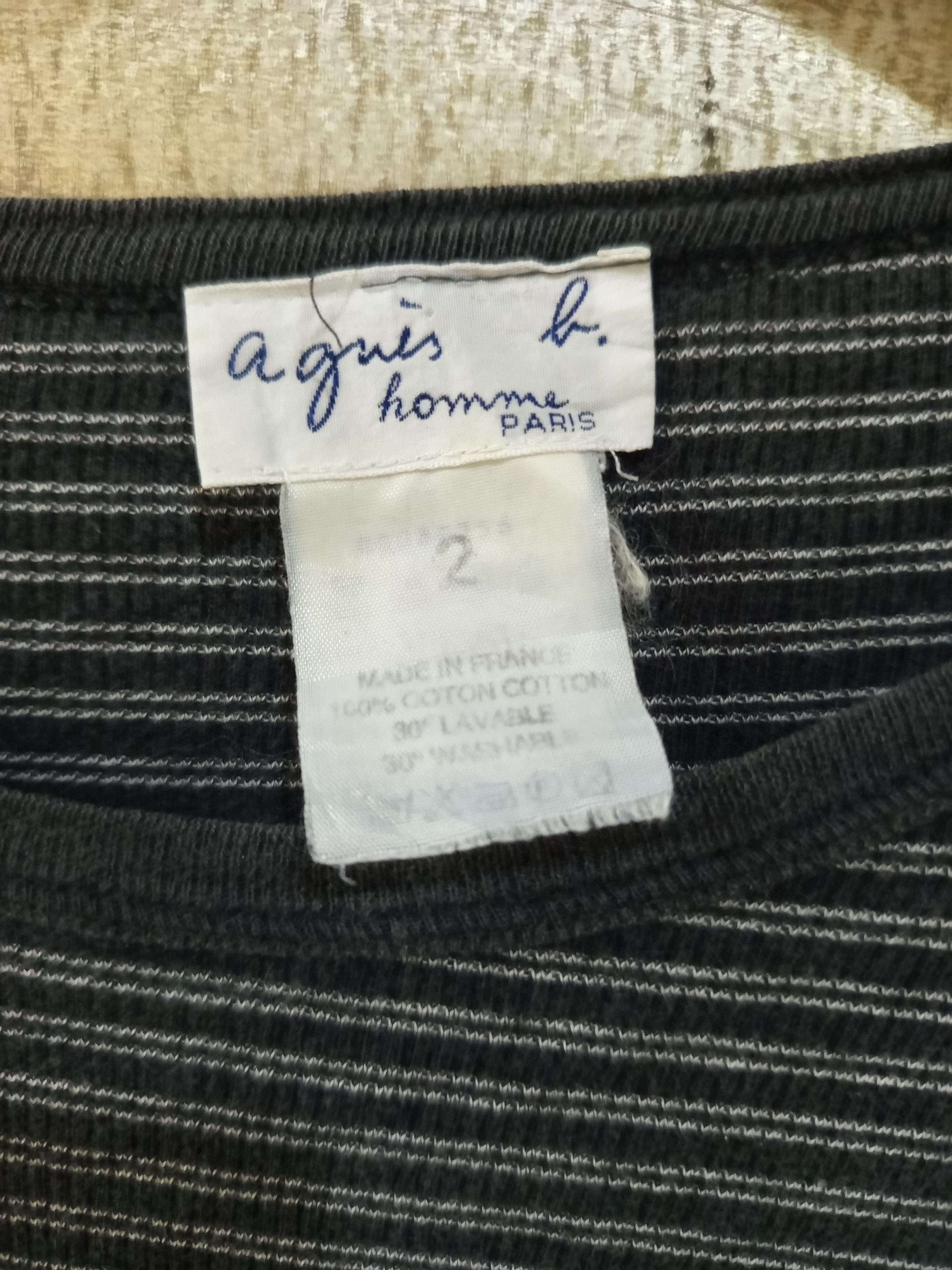 agnes b. Agnes b. Homme Thin Stripe Tee Size US M / EU 48-50 / 2 - 7 Thumbnail