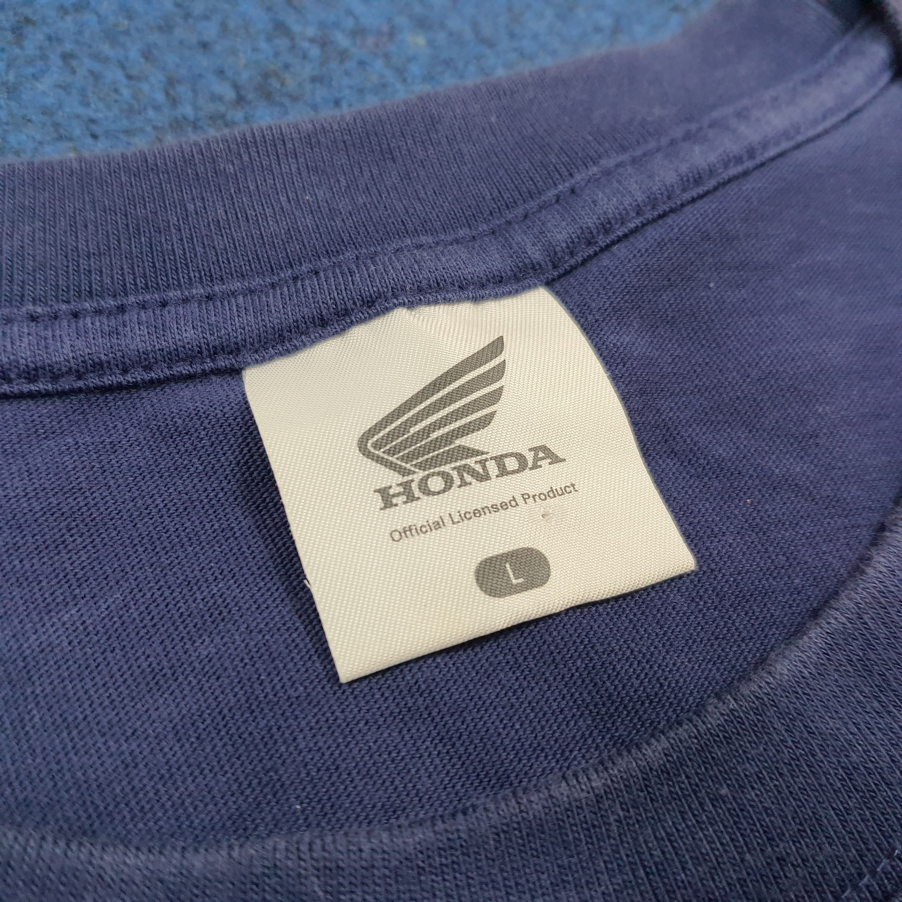 Honda Vintage HONDA Japan Motorsports Racing Team Tshirt C301N43 Size US L / EU 52-54 / 3 - 4 Thumbnail