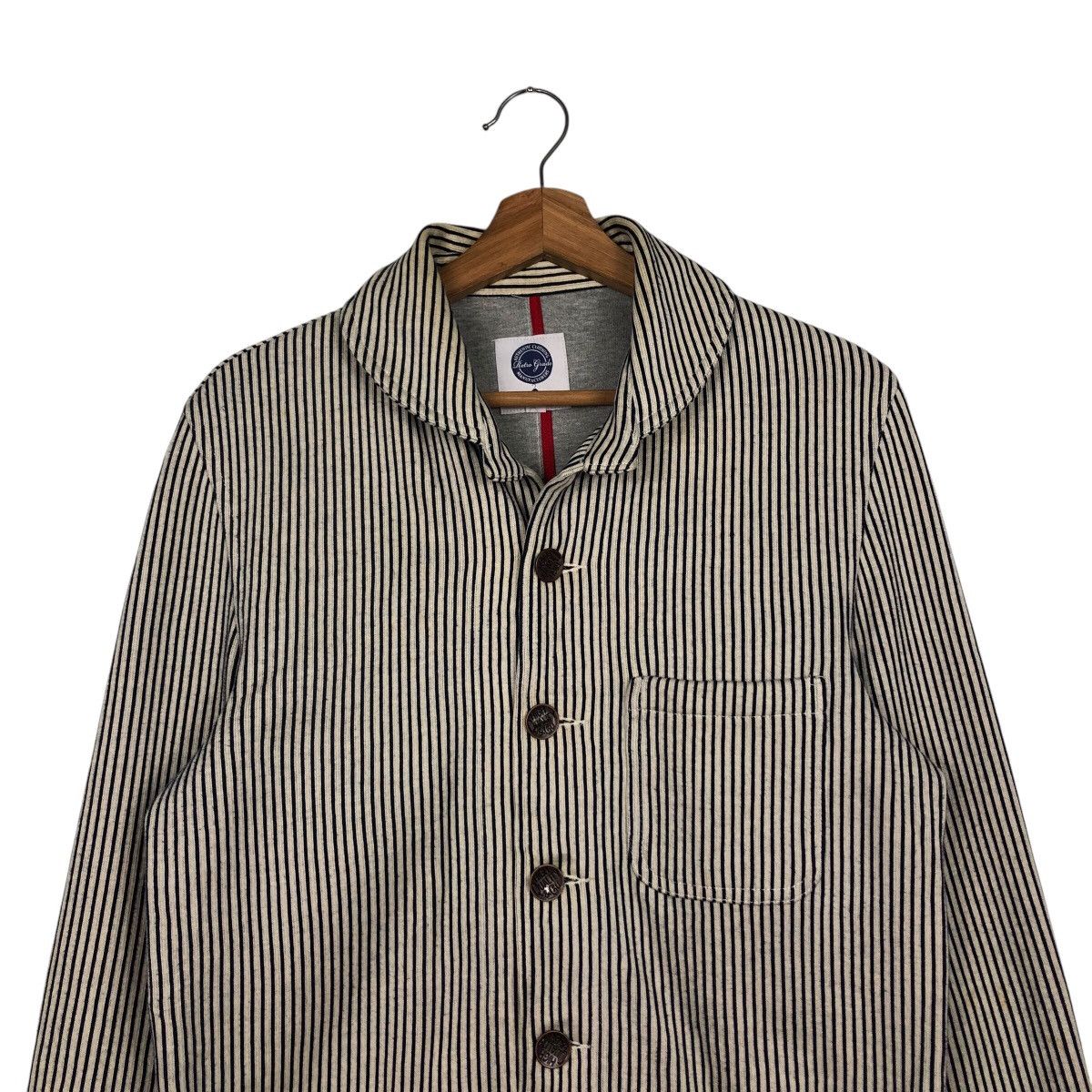 Japanese Brand 📌Worker Hickory Chore Jacket The Finest Made Issey Miyake Size US L / EU 52-54 / 3 - 4 Thumbnail
