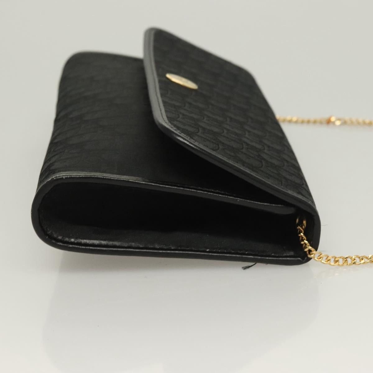 Dior DIOR Trotter Canvas Chain Shoulder Bag Black Gold Size ONE SIZE - 4 Thumbnail