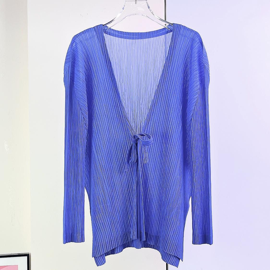 Issey Miyake Issey Miyake Pleated Tie Front Cardigan Size 2 Size M / US 6-8 / IT 42-44 - 1 Thumbnail