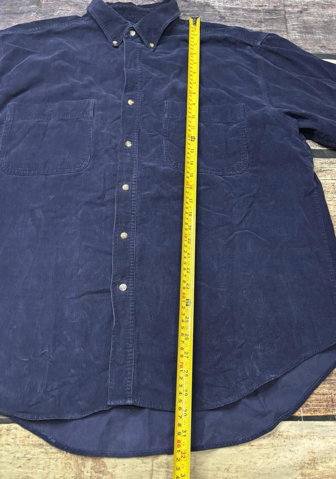 Northwest Territory VTG Northwest Territory Shirt Mens 2XL Corduroy Blue Cotton Size US XXL / EU 58 / 5 - 10 Thumbnail