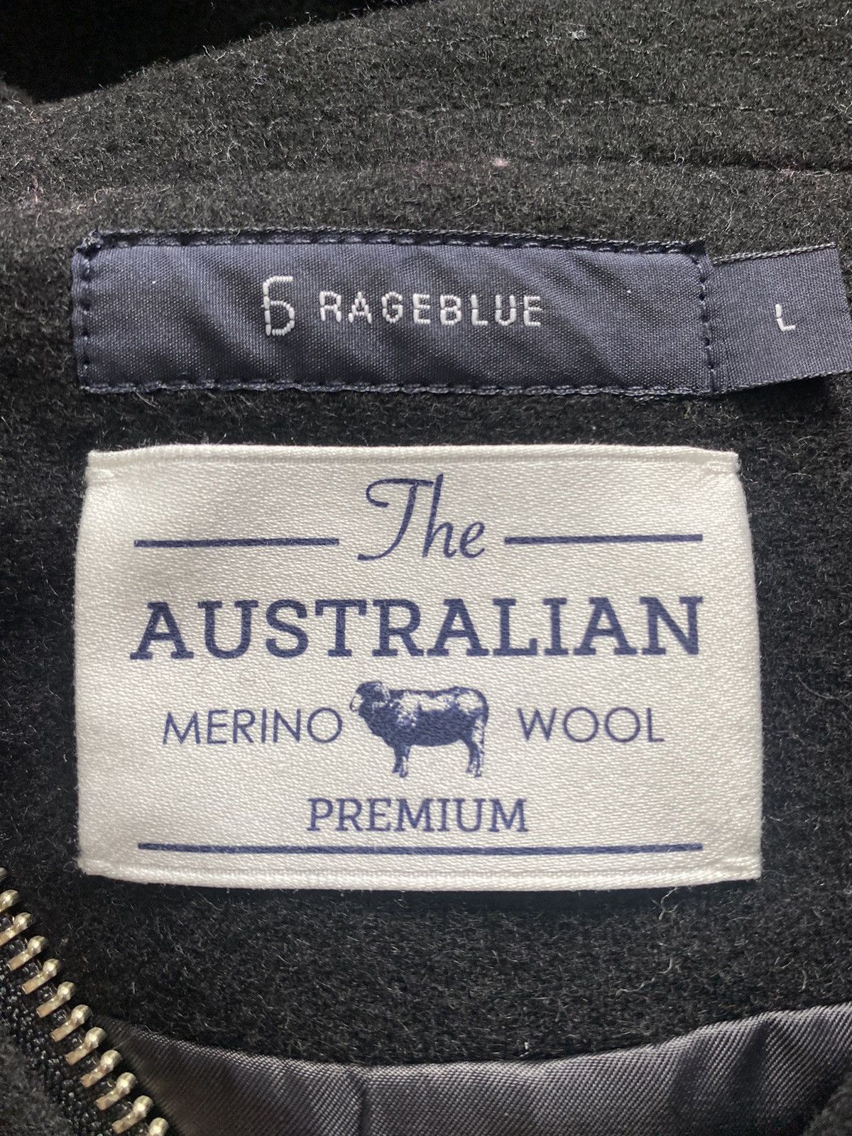 RAGEBLUE × Vintage RARE VINTAGE 6 RAGEBLUE THE AUSTRALIAN MERINO WOOL JACKET Size US L / EU 52-54 / 3 - 10 Thumbnail