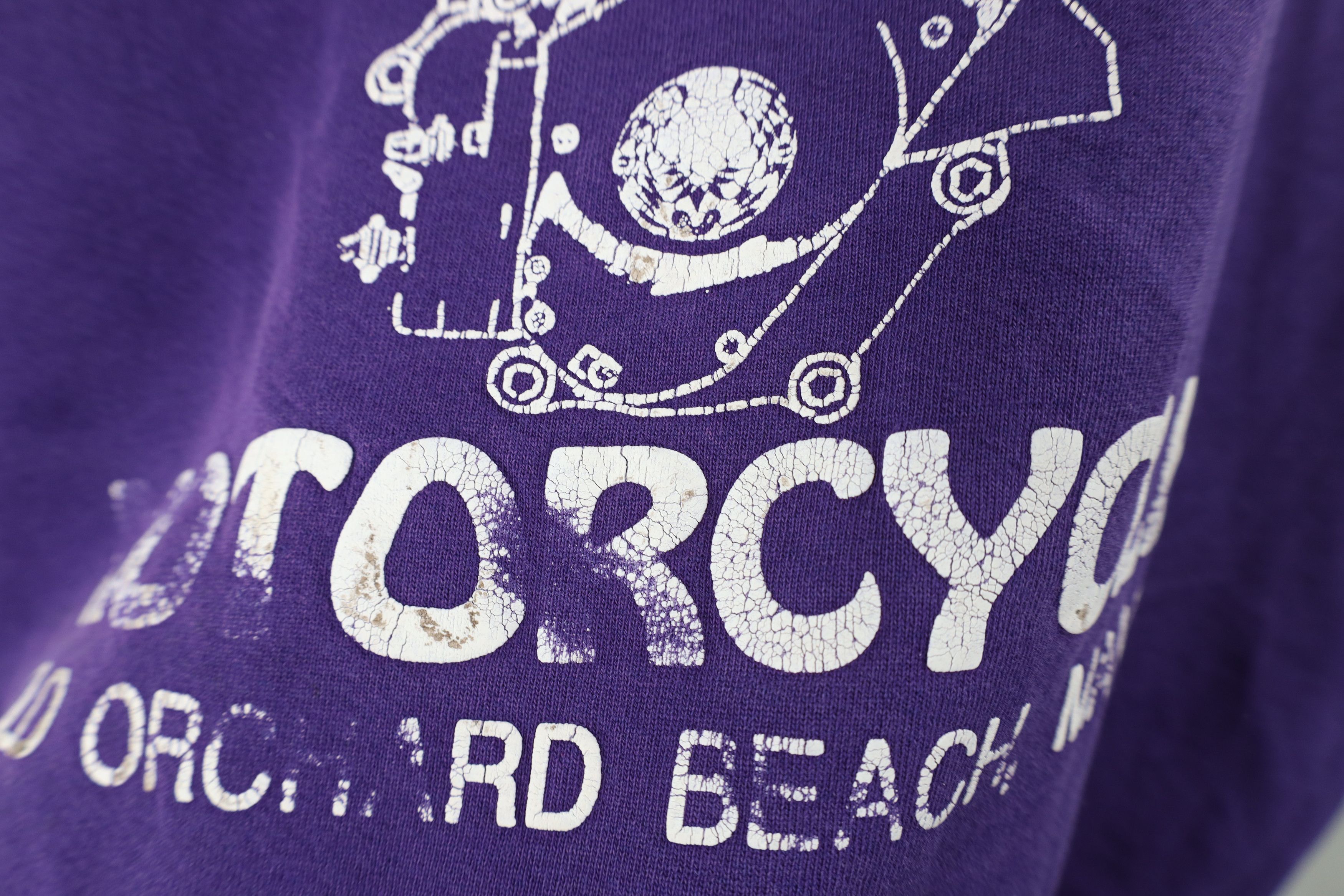 Lands' End × Vintage Vintage 90s Lands End Motorcycle Sweatshirt Purple USA Size US M / EU 48-50 / 2 - 7 Thumbnail