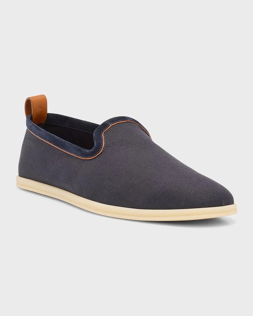Loro Piana o1w1db10125 FAN2463 Venice Walk Loafers in Navy Blue Size US 9 / EU 42 - 3 Thumbnail