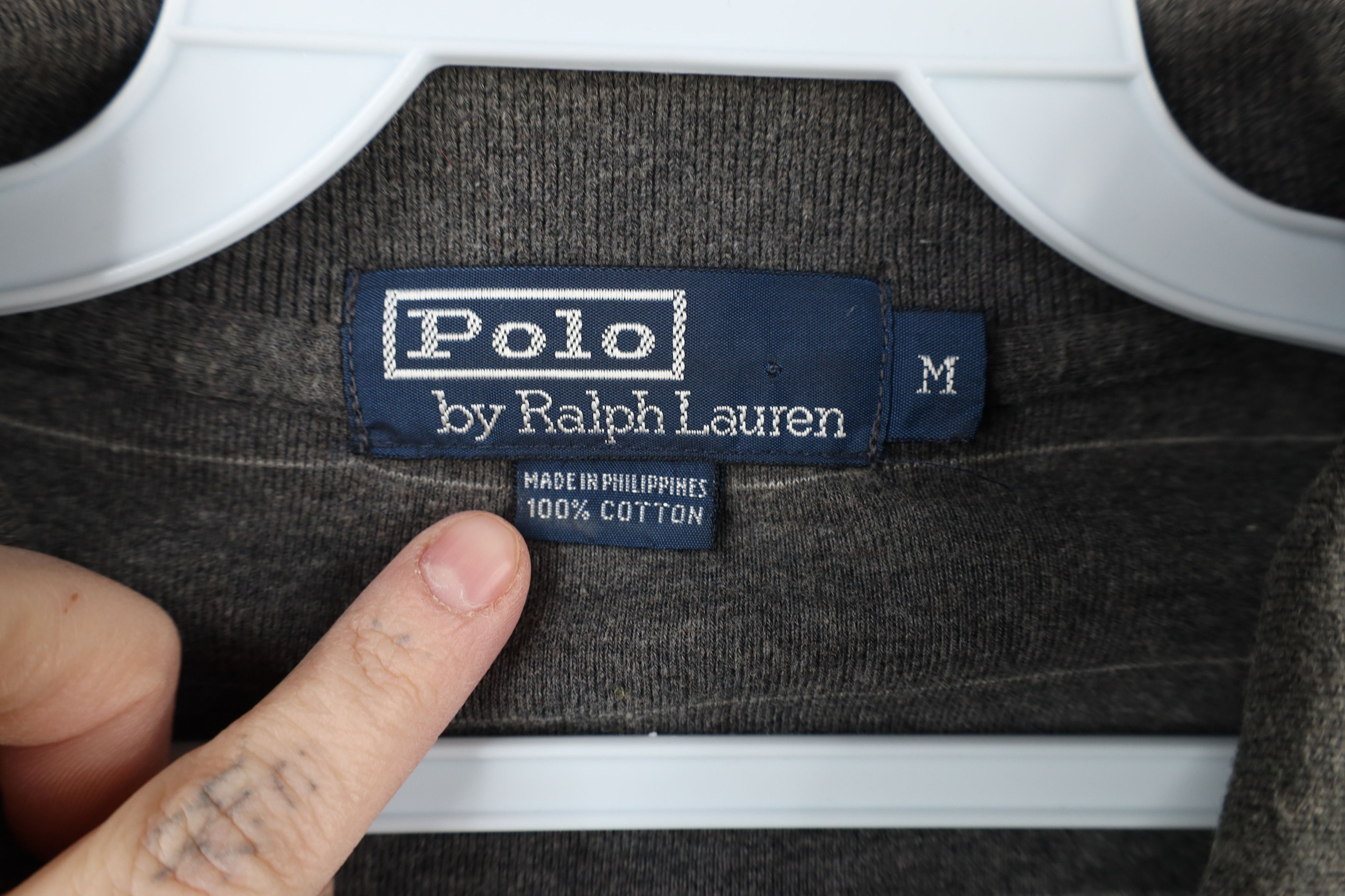 Ralph Lauren × Vintage Vintage 90s Ralph Lauren Striped Knit Long Sleeve Rugby Polo Size US M / EU 48-50 / 2 - 5 Thumbnail