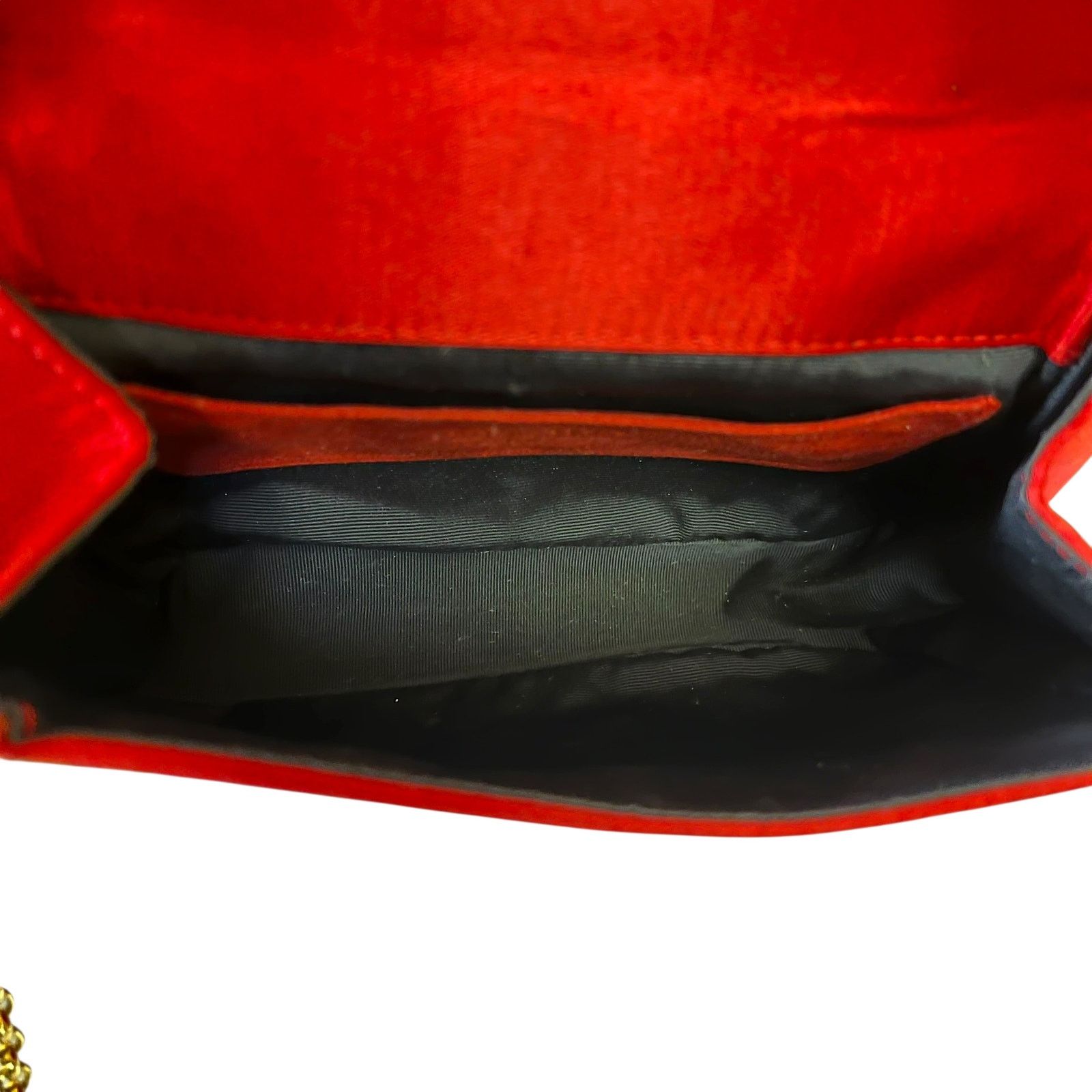 Escada × Vintage Escada Vintage Fleur De Lis Red Satin Crossbody Evening Bag Size ONE SIZE - 6 Thumbnail