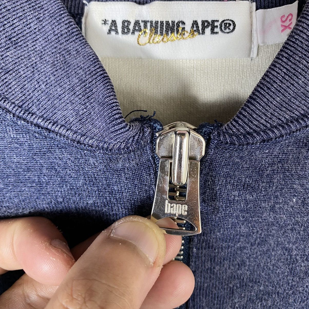 Bape × Nigo ASNKA INDIGO HALF ZIPPER SWEATSHIRT Size XS / US 0-2 / IT 36-38 - 10 Thumbnail