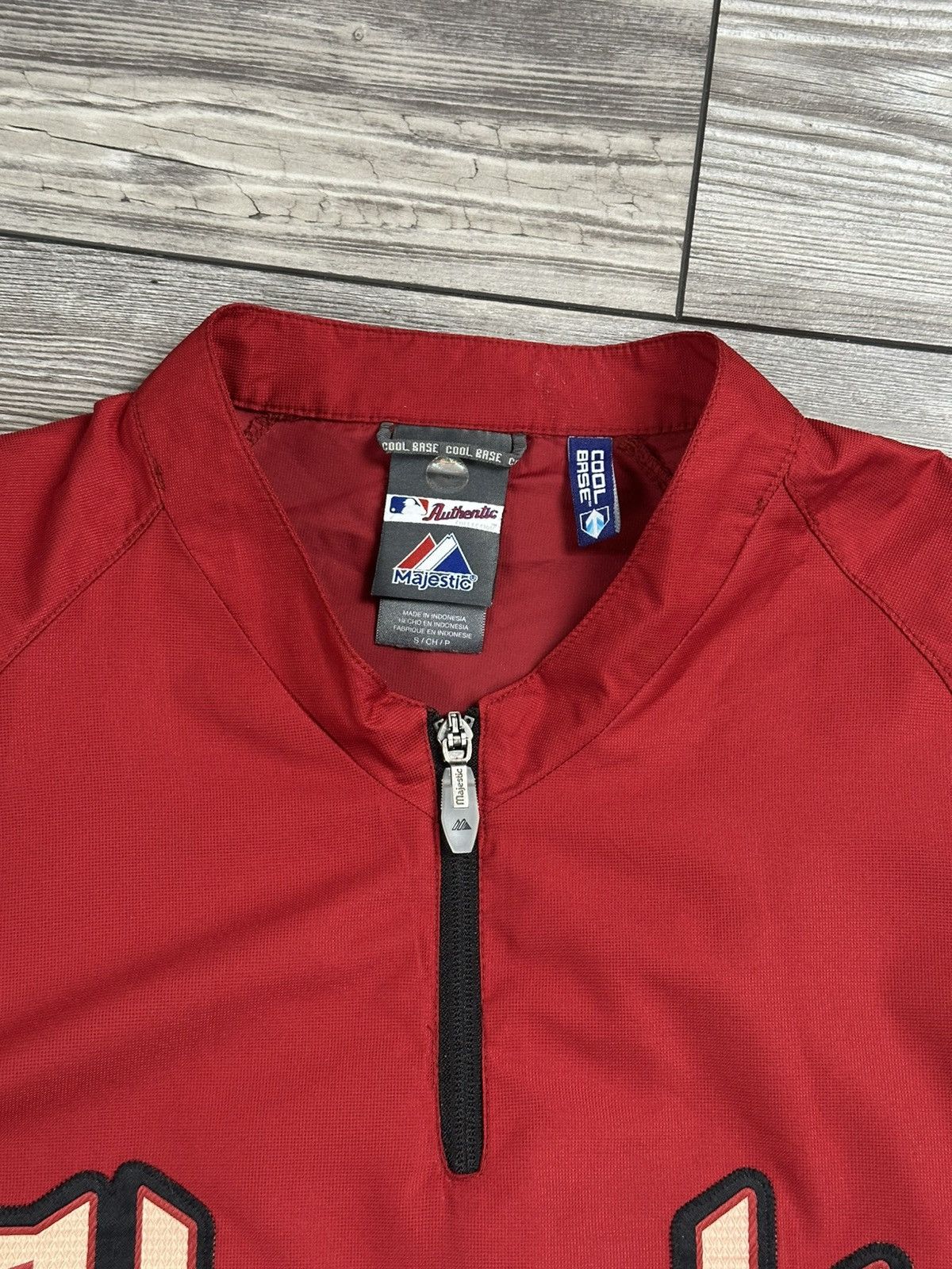 MLB × Vintage Arizona Diamondbacks Majestic Quarter Zip Light Jacket Size US S / EU 44-46 / 1 - 5 Thumbnail