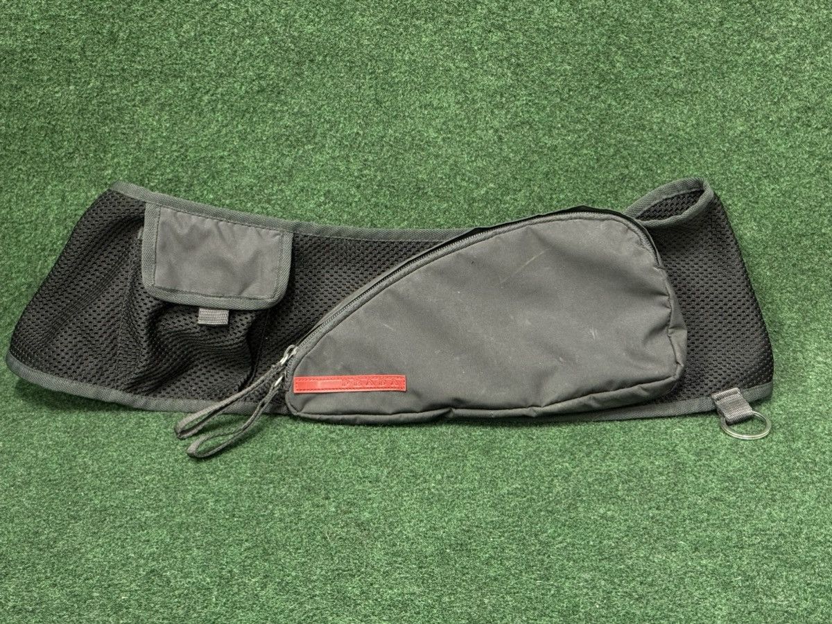 Prada Prada Linea Rossa Nylon Mesh Waist Bag Size ONE SIZE - 1 Thumbnail