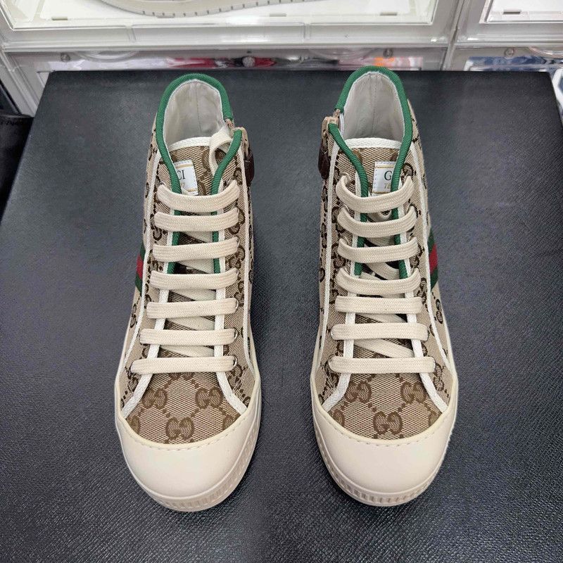 Gucci Gucci 1977 Fashion High-Top Kids Sneakers - Size US 5 / EU 37 - 2 Thumbnail