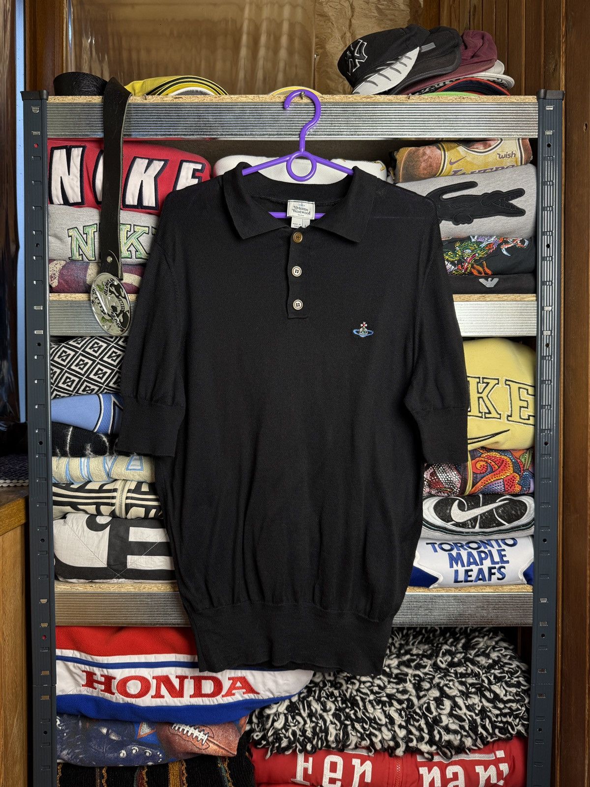 Vivienne Westwood Vintage Vivienne Westwood Polo T-Shirt Luxury Knit Jumper Size US L / EU 52-54 / 3 - 1 Thumbnail