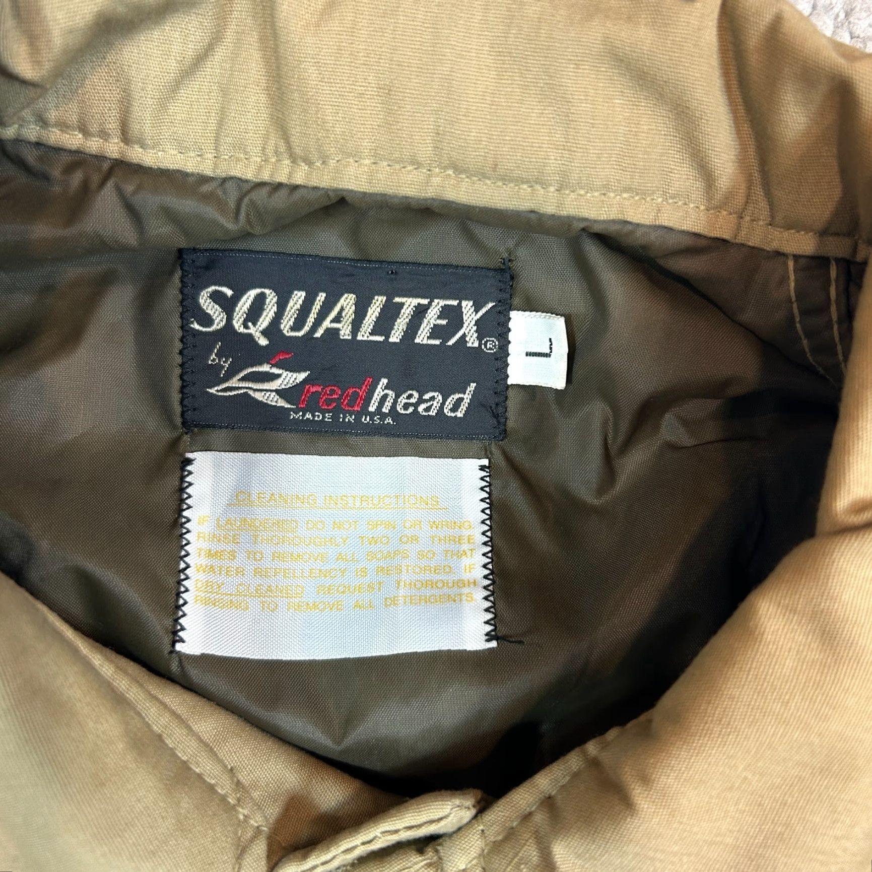 Vintage VINTAGE RedHead Squaltex Mens L Hunting Jacket Canvas Cotton Duck Waterproof Barn Coat USA Size US L / EU 52-54 / 3 - 3 Thumbnail