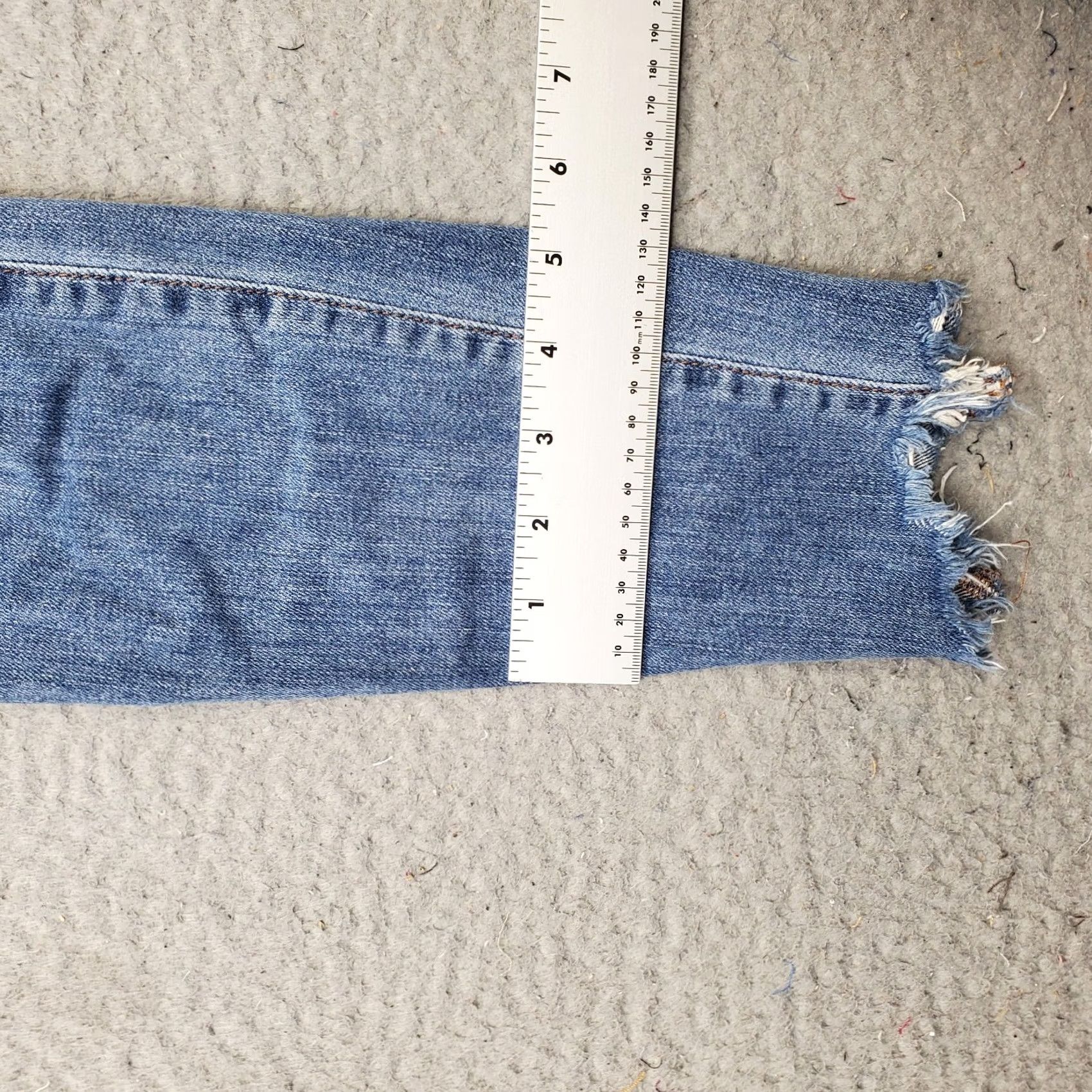 Vintage Joe's Jeans Womens 26 Blue Denim Stretch Ankle Skinny High Rise Jeans - 5-Pocket, Distressed Boho Size 26" / US 2 / IT 38 - 5 Thumbnail
