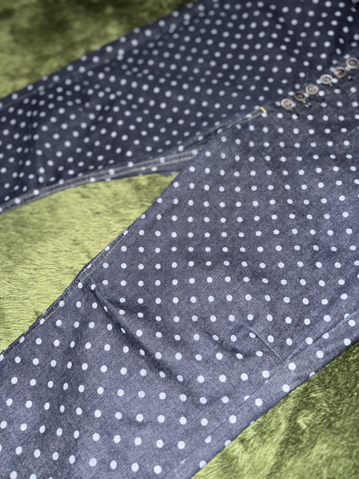 Kapital [2] KAPITAL Dot Pattern Button-Fly Denim Pants Size US 30 / EU 46 - 7 Thumbnail