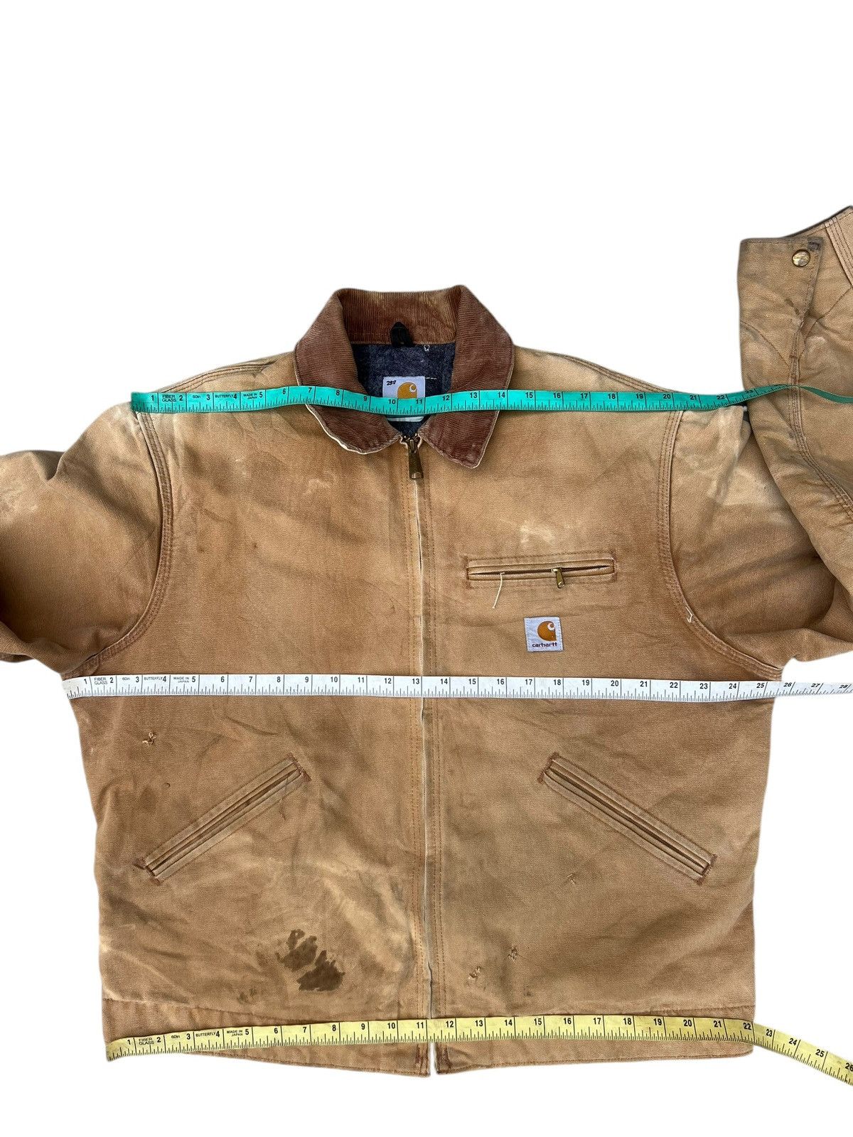 Carhartt Distressed 90s Carhartt Detroit Blanket Lined Senim Jacket Size US L / EU 52-54 / 3 - 4 Thumbnail