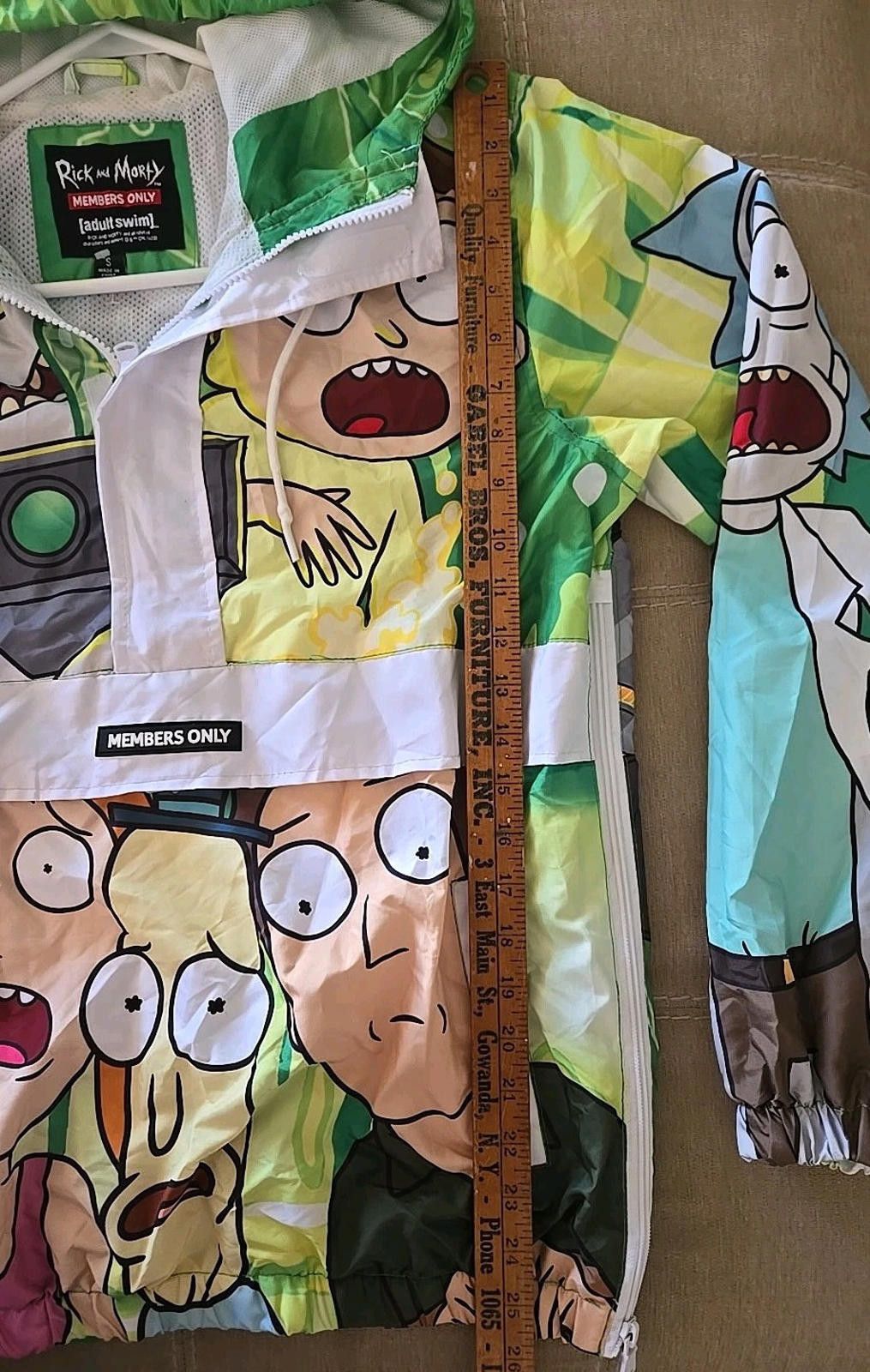 Members Only Members Only Rick And Morty Men's Small Pullover Hoodie Size US S / EU 44-46 / 1 - 7 Thumbnail