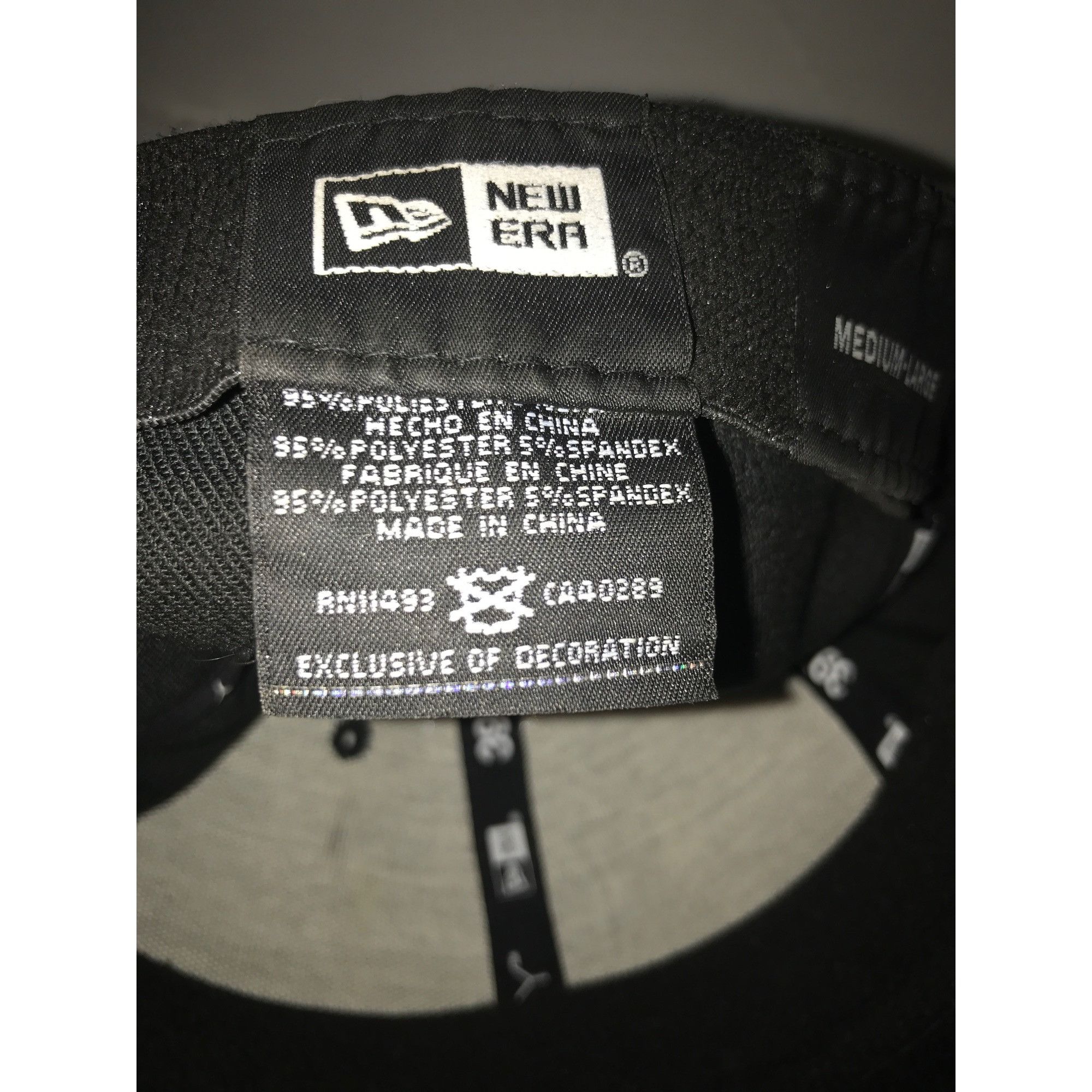New Era Atlanta Falcons Black/White 39THIRTY New ERA Stretch Fit Cap Size ONE SIZE - 6 Thumbnail