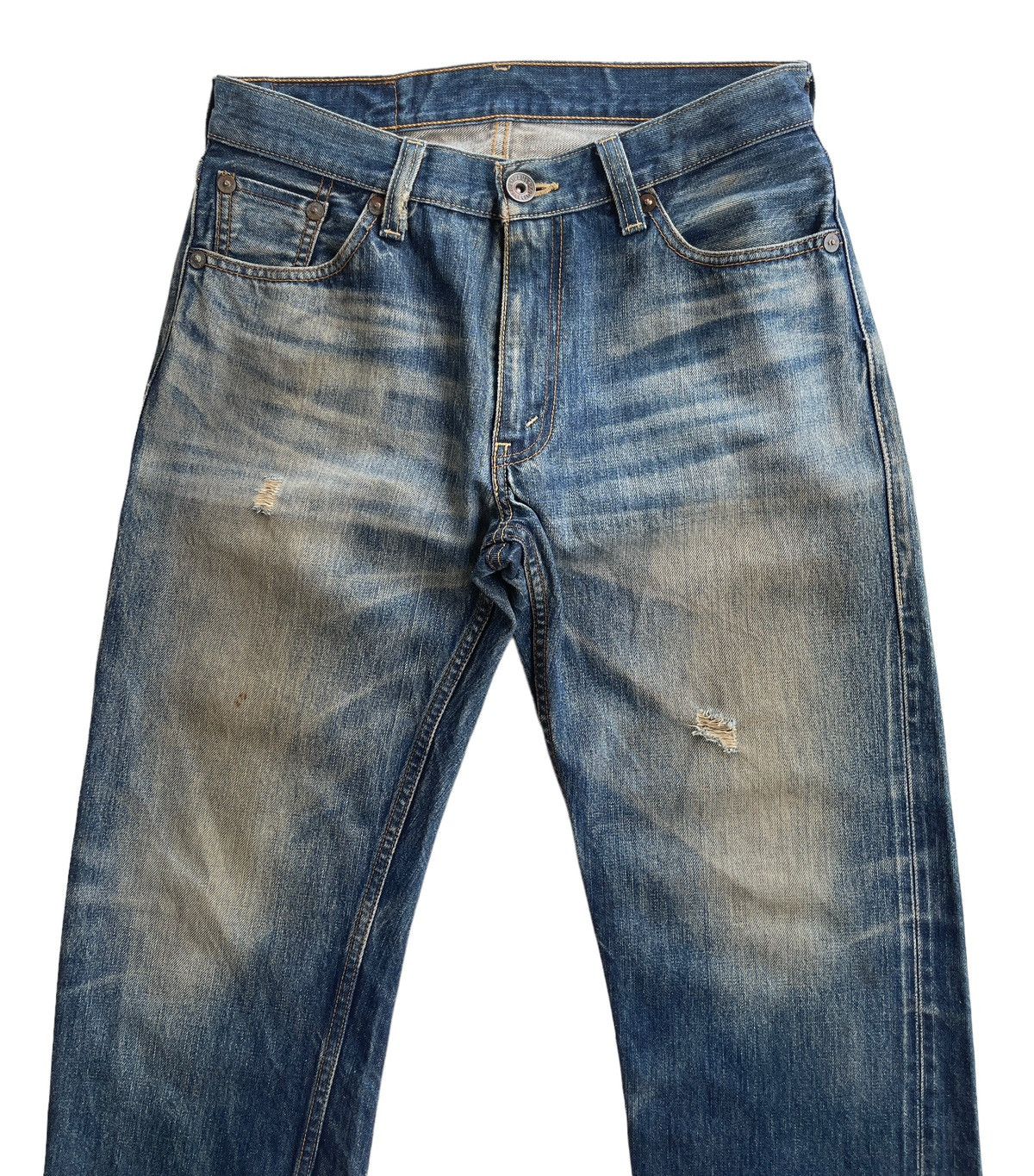 Levi's Vintage Clothing Vintage Levis 502 Japan Selvedge Distressed Denim Size US 30 / EU 46 - 4 Thumbnail