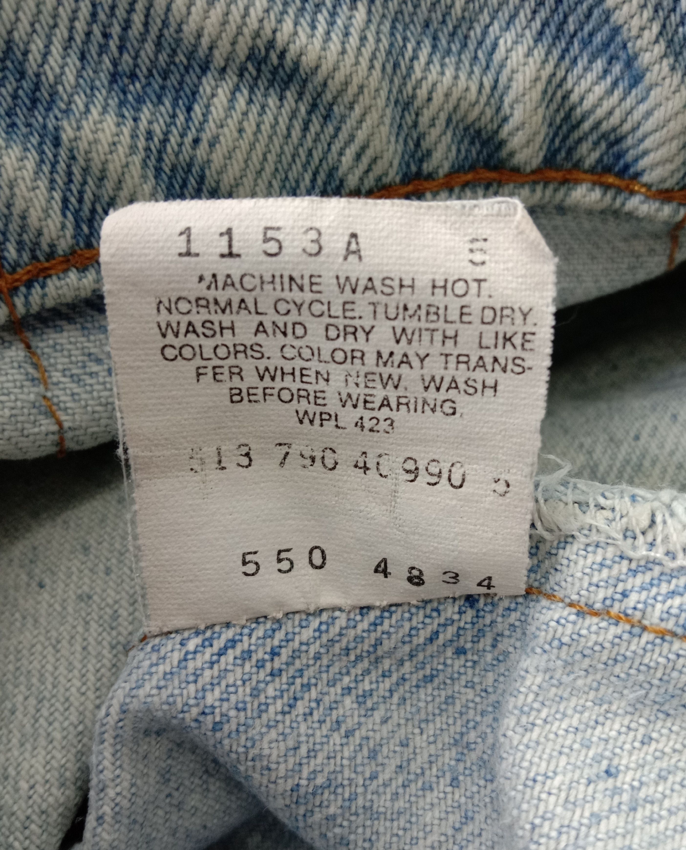 Levi's Vintage 90s Levi's 550 Jeans Light Wash Relaxed Fit Denim Size US 30 / EU 46 - 12 Thumbnail
