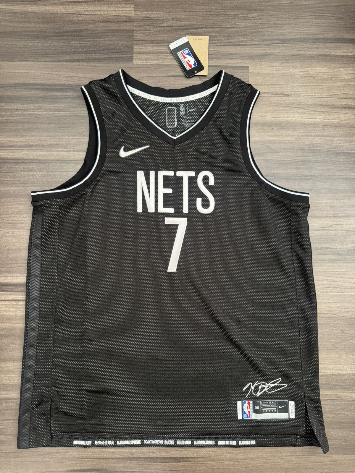 Nike Brooklyn Nets Kevin Durant #7 NBA MVP Stitched Jersey Size US XXL / EU 58 / 5 - 1 Thumbnail