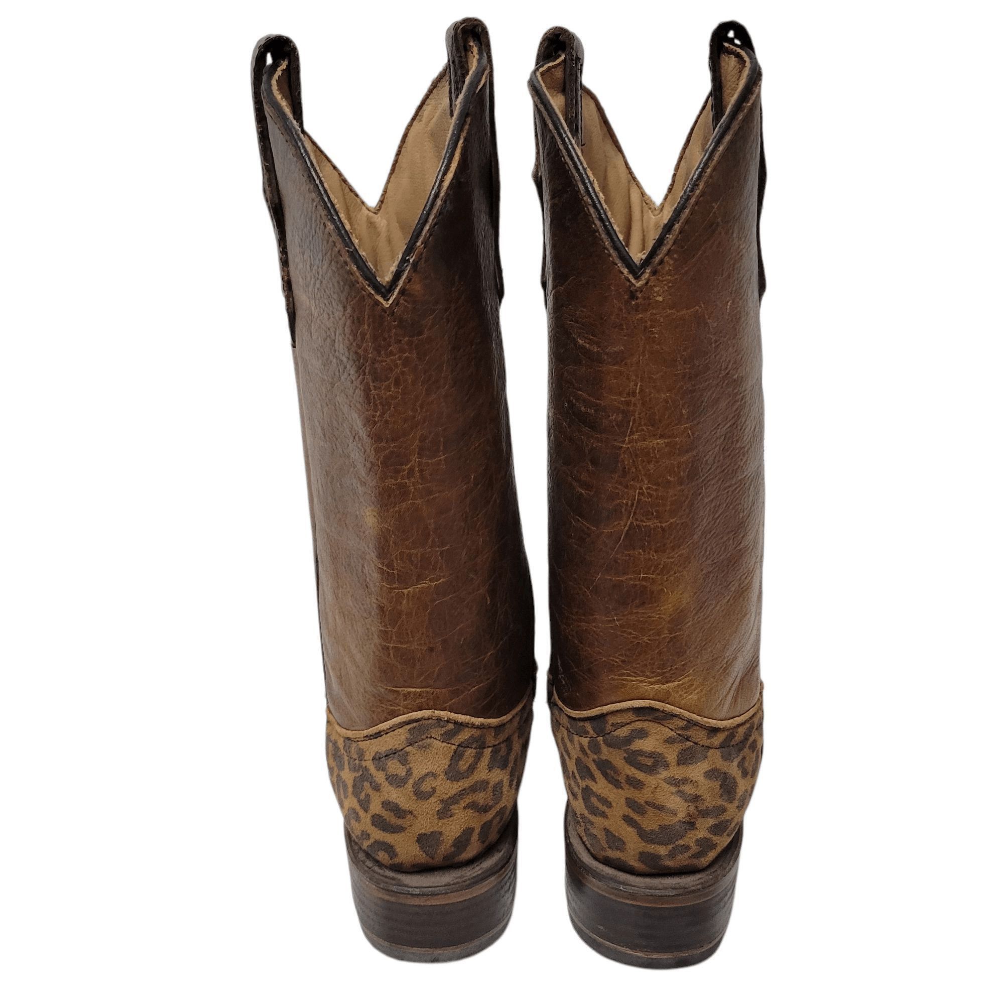 Other Circle G Leopard Print Leather Boots Size 3 Size US 5.5 / IT 35.5 - 8 Thumbnail