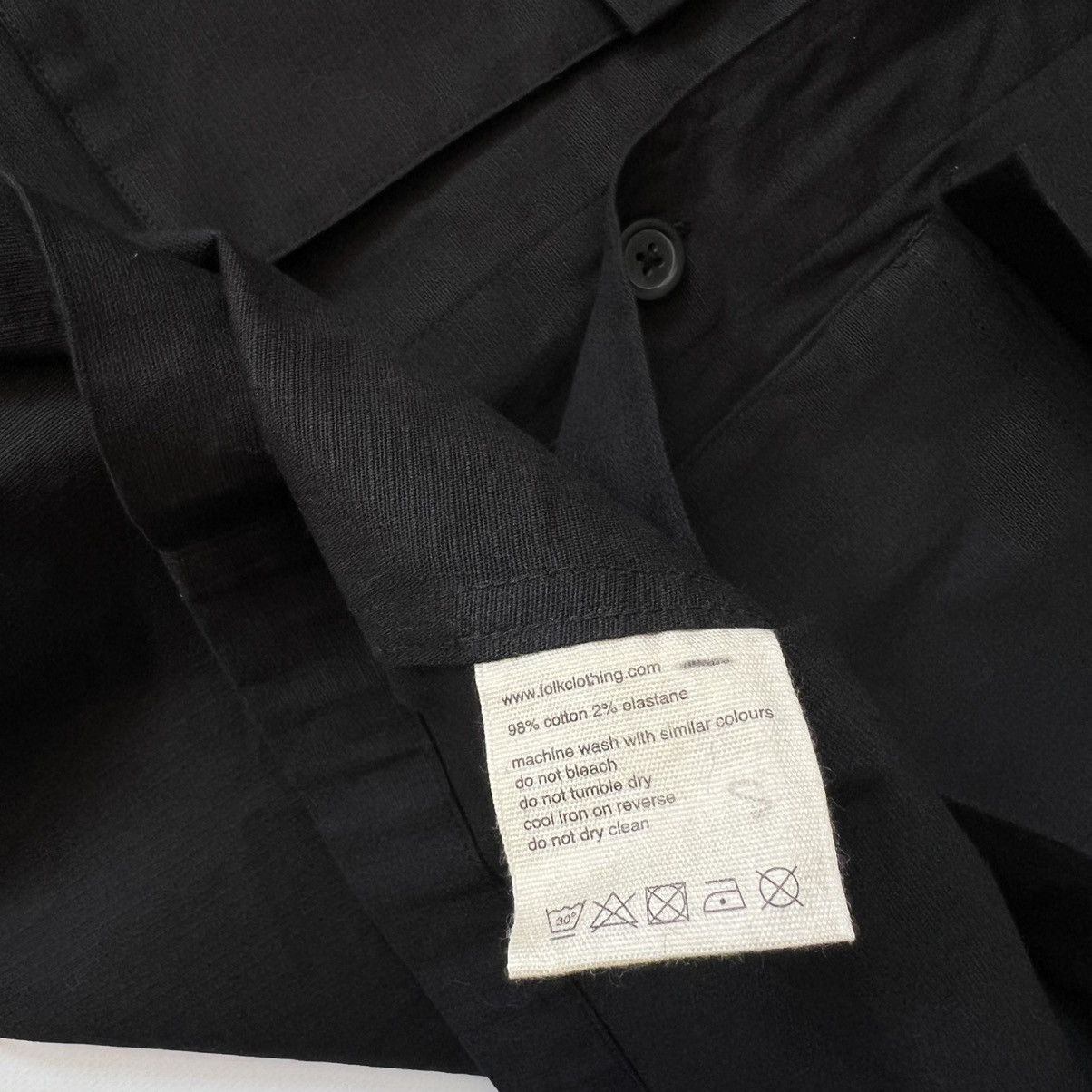 Folk Folk military style black over shirt Size US M / EU 48-50 / 2 - 4 Thumbnail