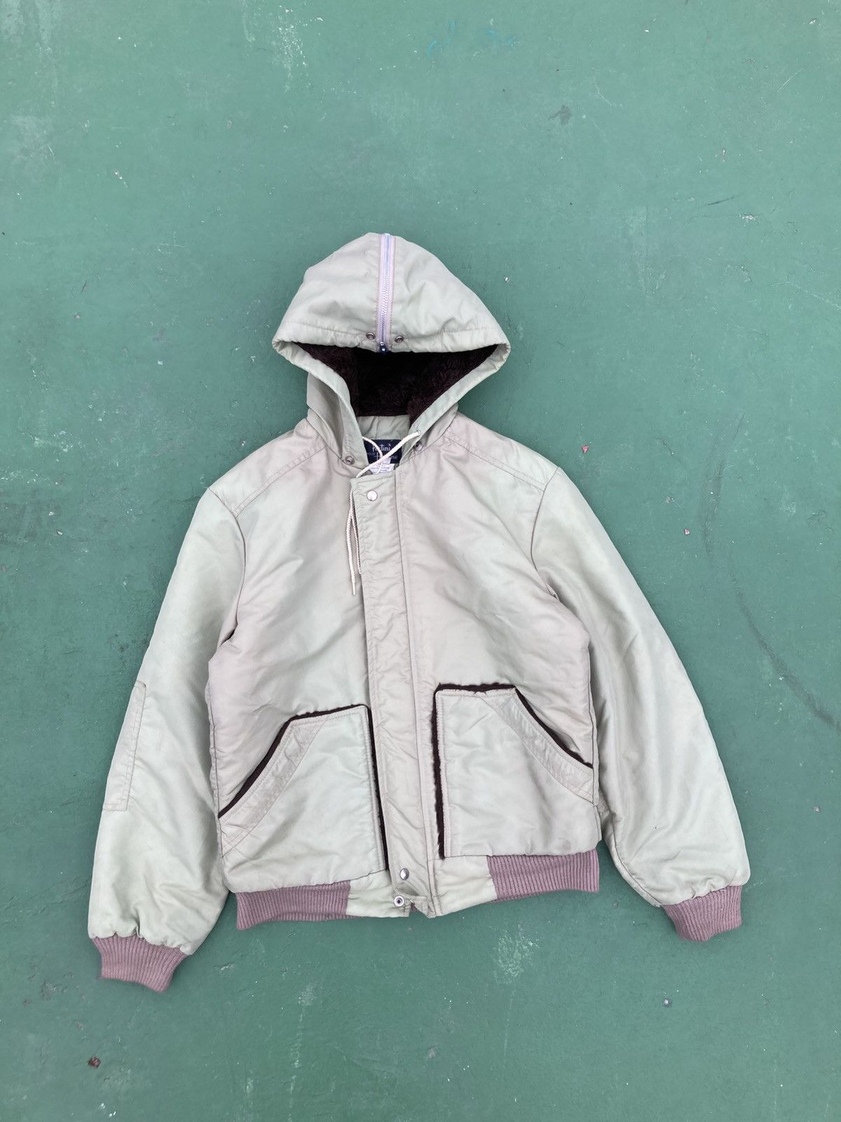 Vintage 80’s Pertini Faux Fur Hood Zipper Gimmick Bondage Jacket Size US L / EU 52-54 / 3 - 9 Thumbnail