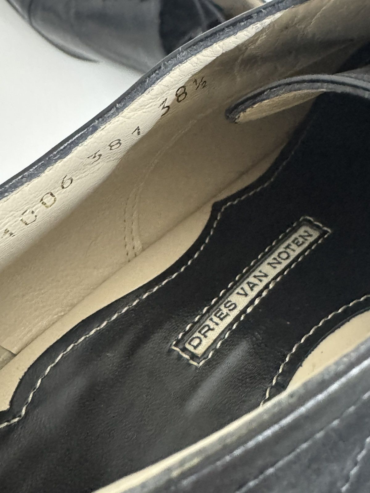 Dries Van Noten Dries Van Noten Women’s Black Cap Toe Oxfords Size US 8.5 / IT 38.5 - 13 Thumbnail