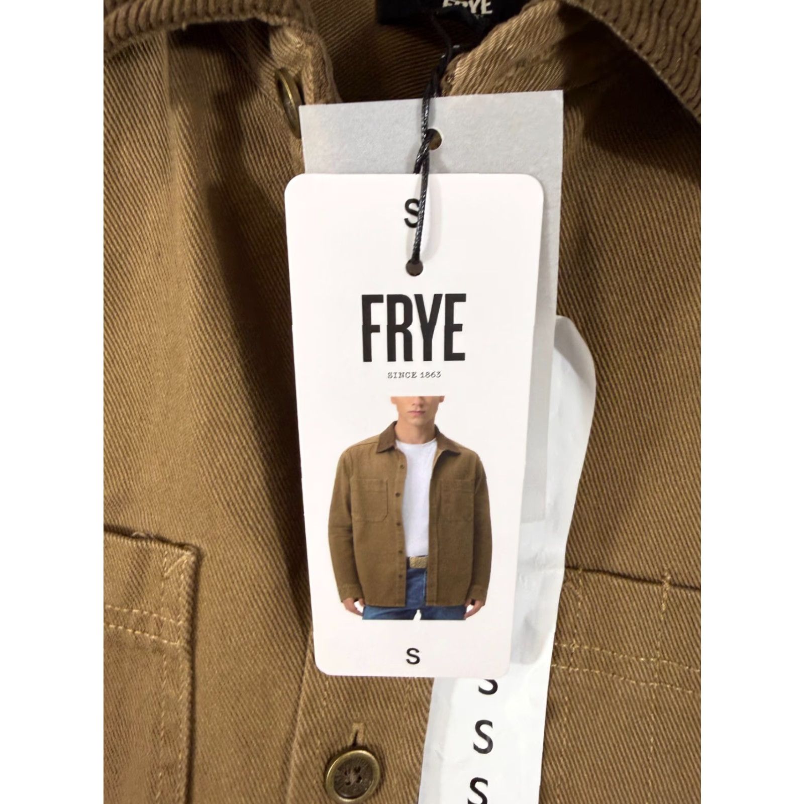 Frye Frye Shirt Jacket Barn Shacket Mens S Brown Corduroy Button Front Long Sleeve Pockets NWT Vintage: No Size US S / EU 44-46 / 1 - 5 Thumbnail
