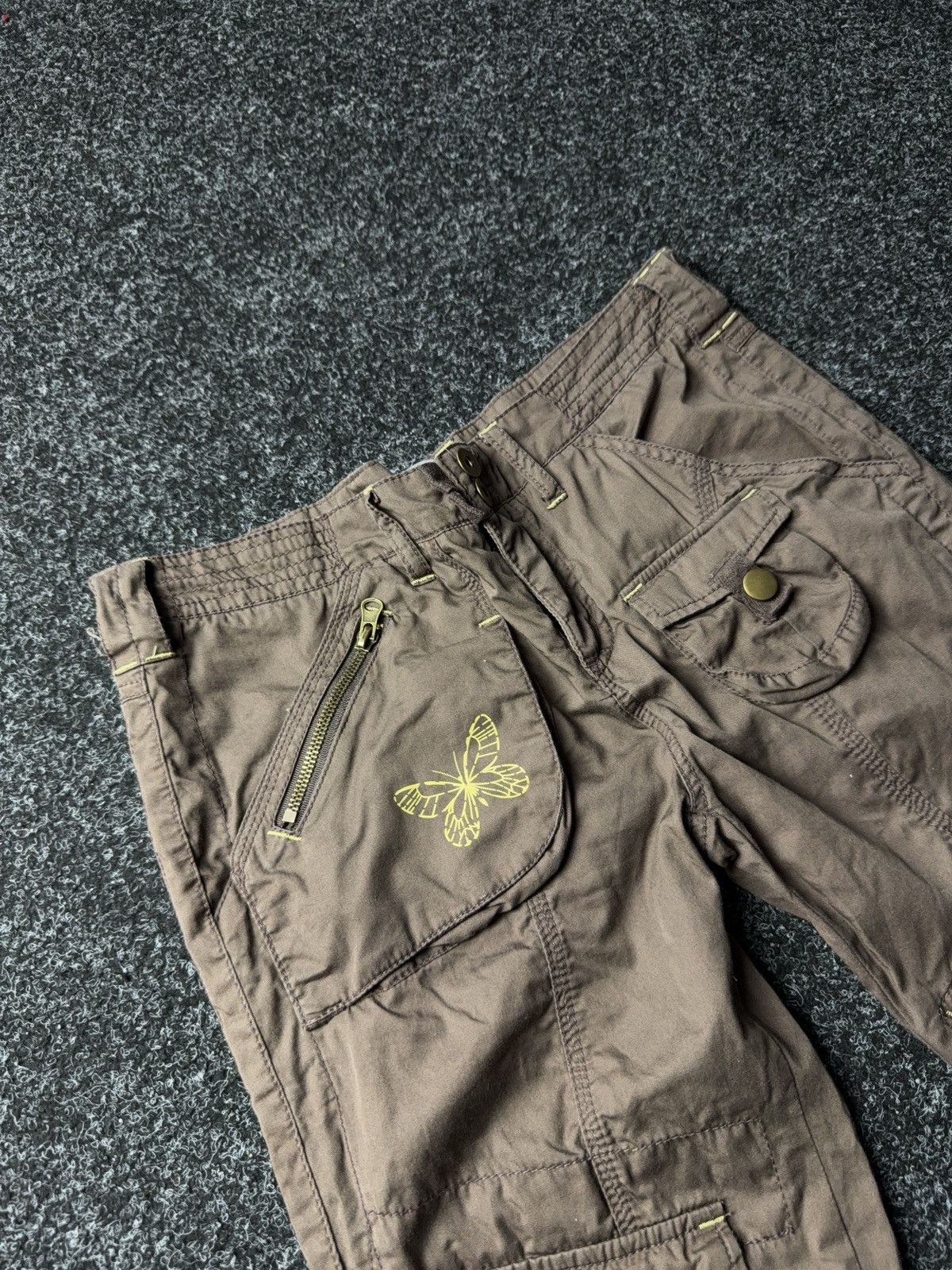 Japanese Brand × Vintage Vintage 90s Low Waist Flare Jeans Y2K Japanese Vibe Size 31" - 6 Thumbnail