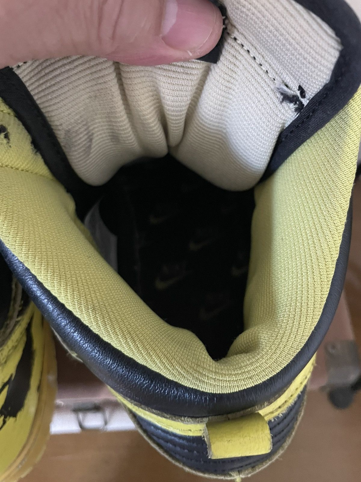 Nike Nike Dunk High 1985 SP Yellow Acid Wash Size US 11.5 / EU 44-45 - 7 Thumbnail