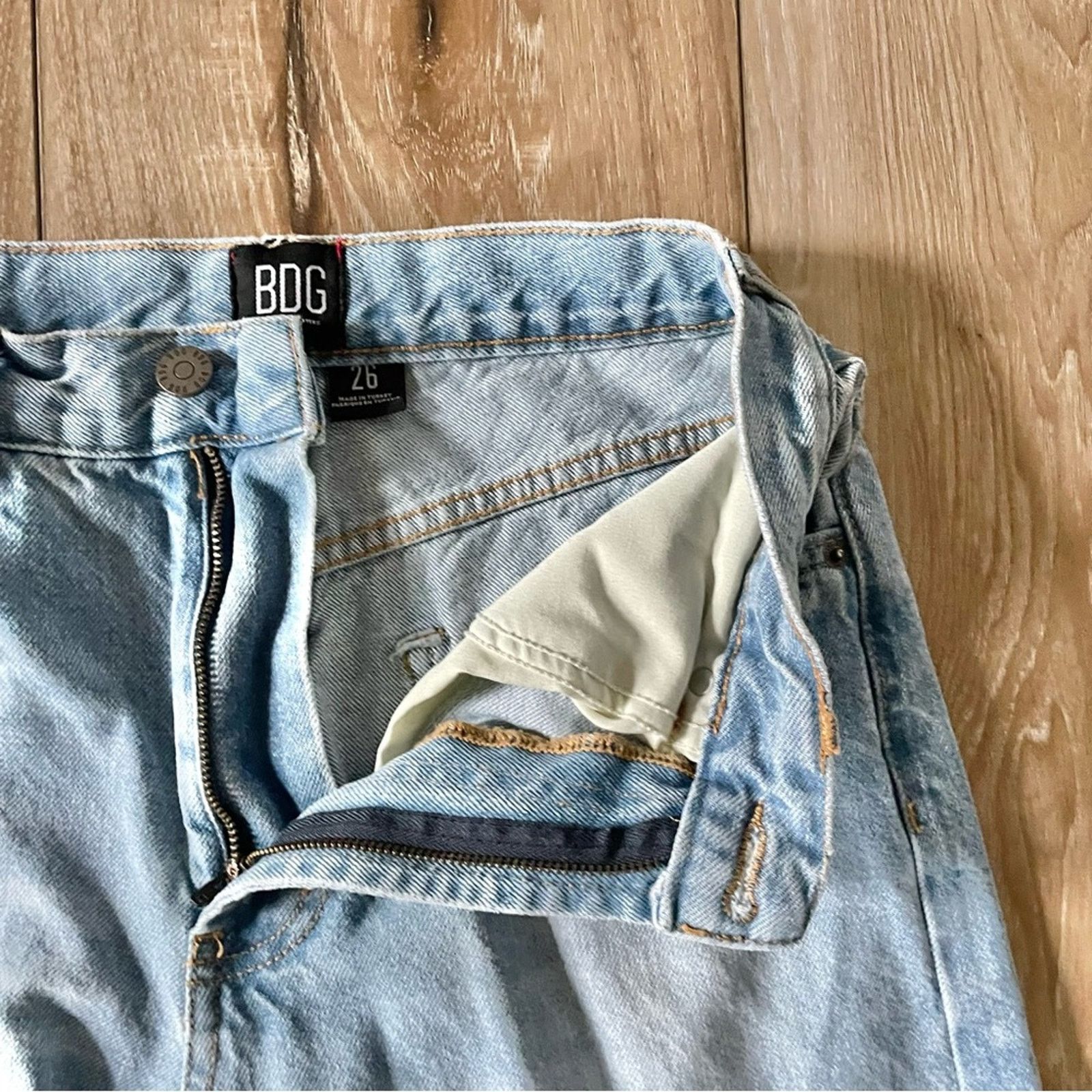 Bdg Urban Outfitters 🌺 BDG Baggy Skater Distressed Jeans Size 26" / US 2 / IT 38 - 3 Thumbnail